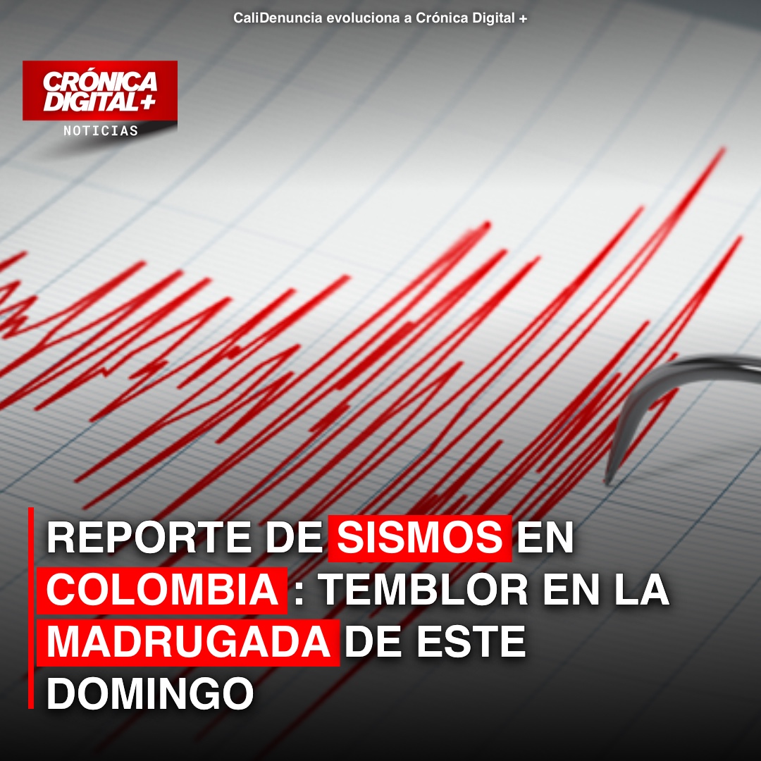 Sismo de magnitud 5.0 sacude Colombia en la madrugada del domingo