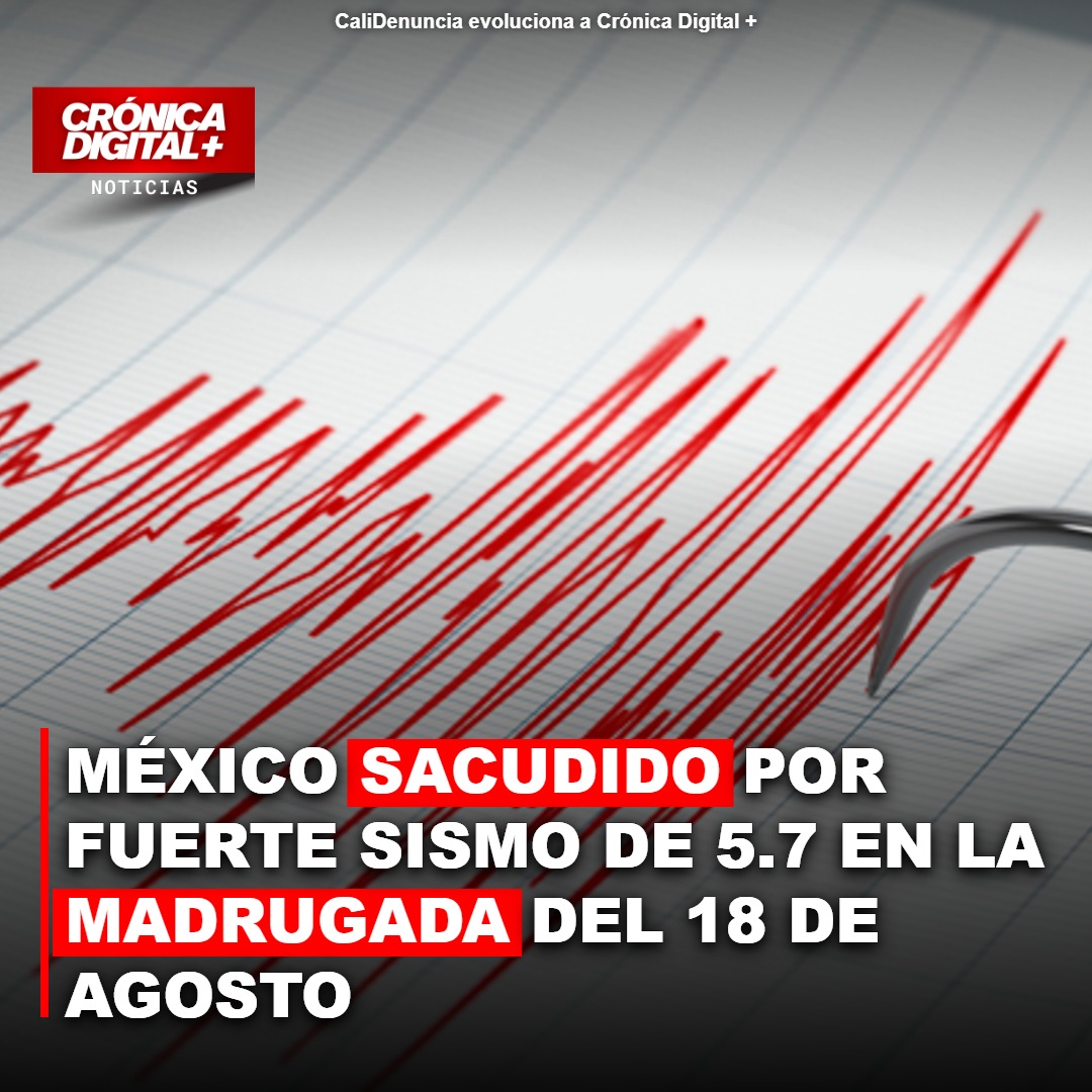 Sismo de magnitud 5.7 sacude costas de Chiapas en madrugada mexicana