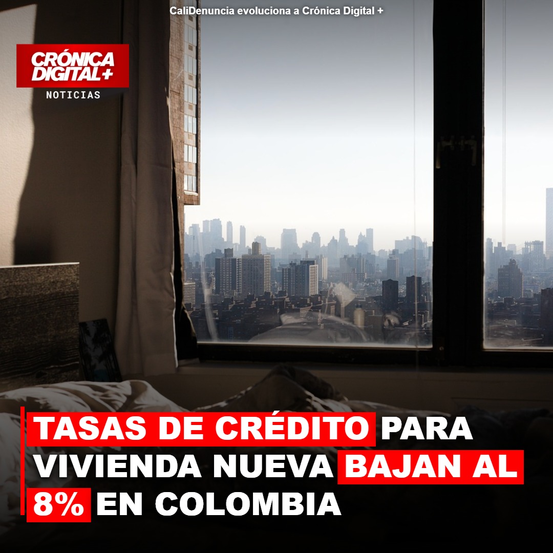 Tasas de crédito para vivienda nueva caen al 8% en Colombia