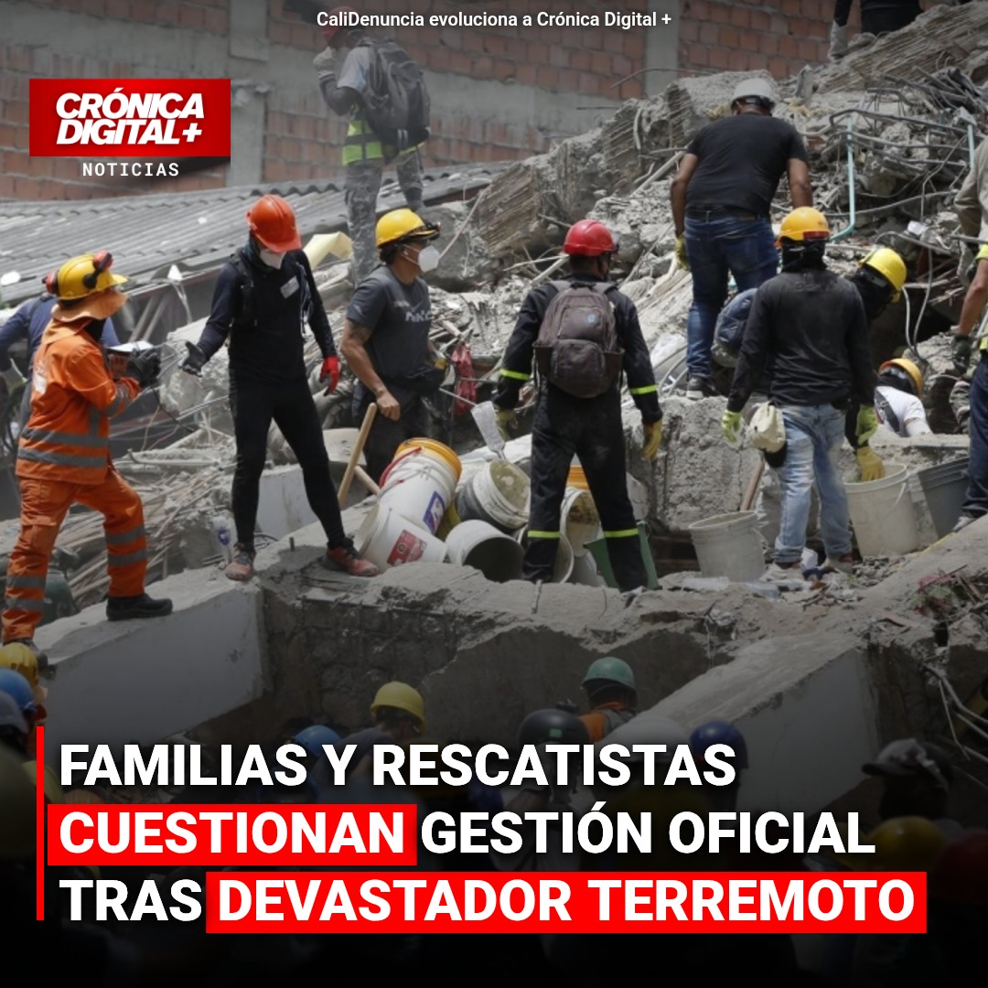 Terremoto en Colombia: Cuestionamientos crecen por gestión oficial en rescates