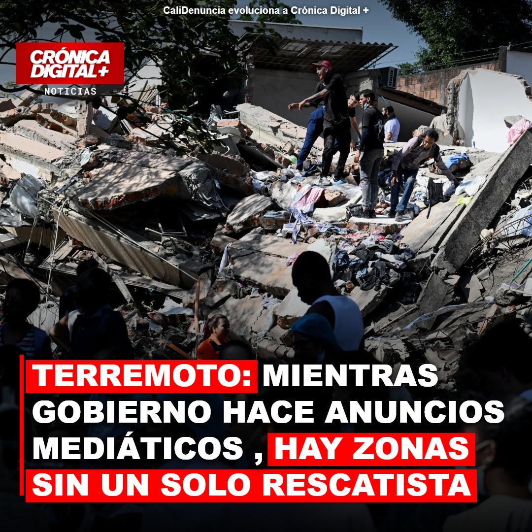 Terremoto: Mientras gobierno cuentan los muertos , hay zonas sin un solo rescatista