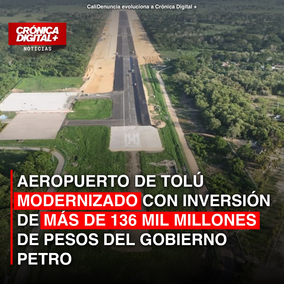 Tolú estrena aeropuerto modernizado: Impulso económico para el Caribe