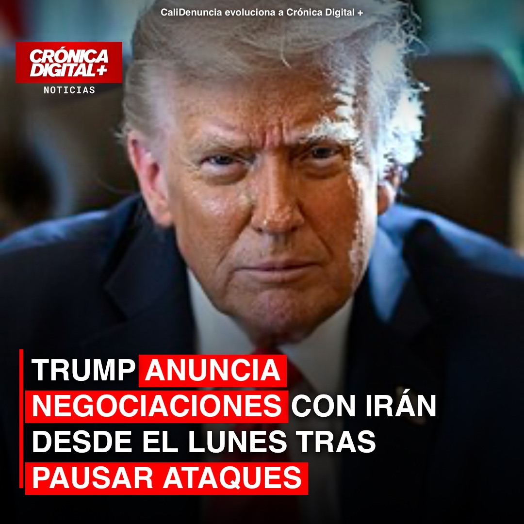Trump anuncia negociaciones con Irán el lunes tras pausar ataques