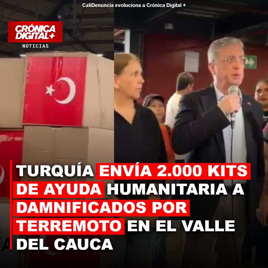 Turquía envía 2.000 kits de ayuda a damnificados por sismo en Valle