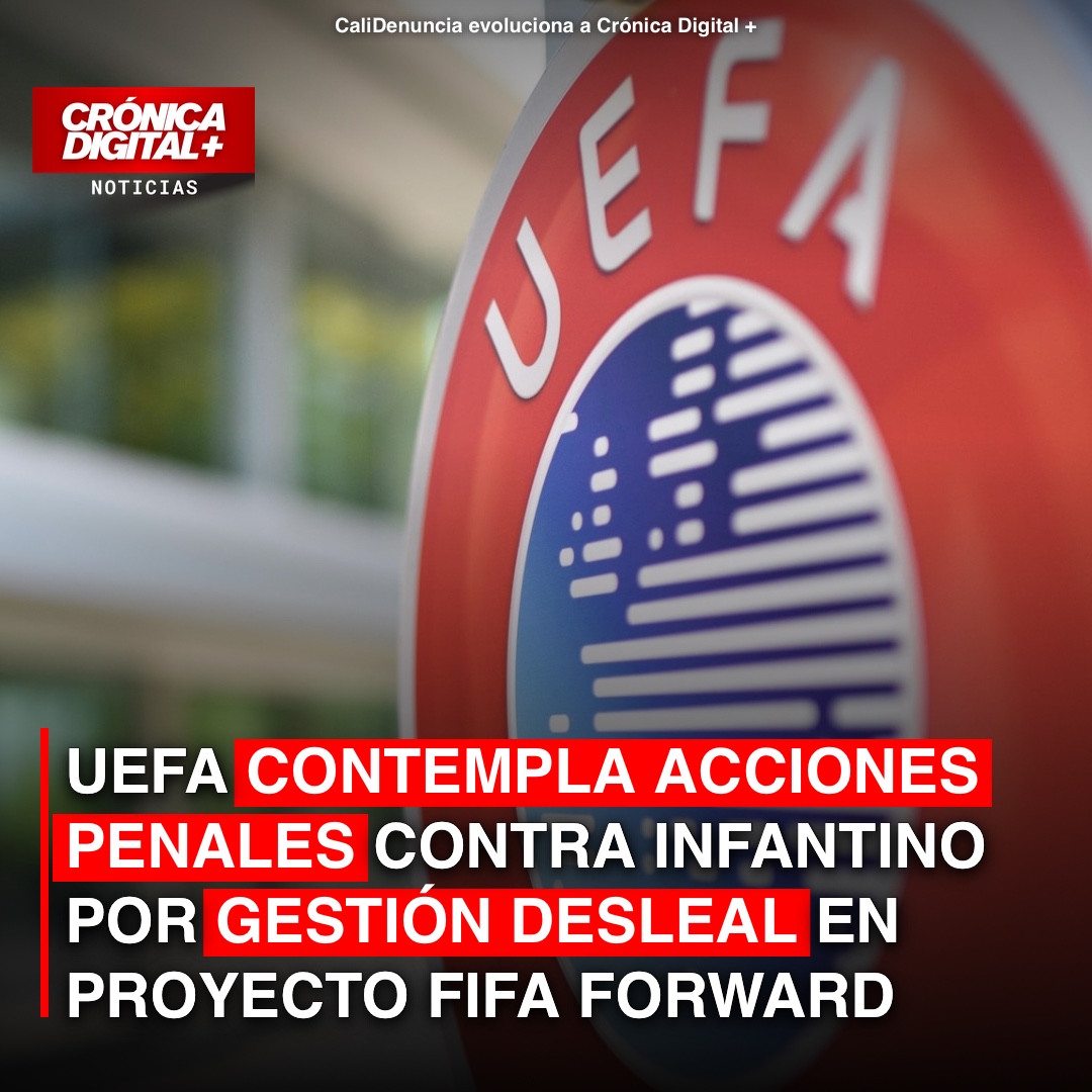 UEFA alista denuncia penal contra Infantino por gestión desleal en FIFA