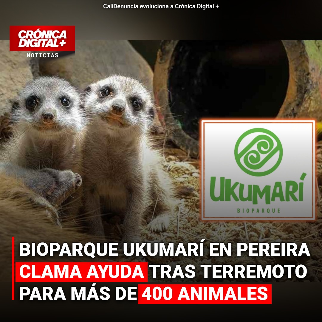 Ukumarí clama ayuda para 400 animales tras sismo en Pereira