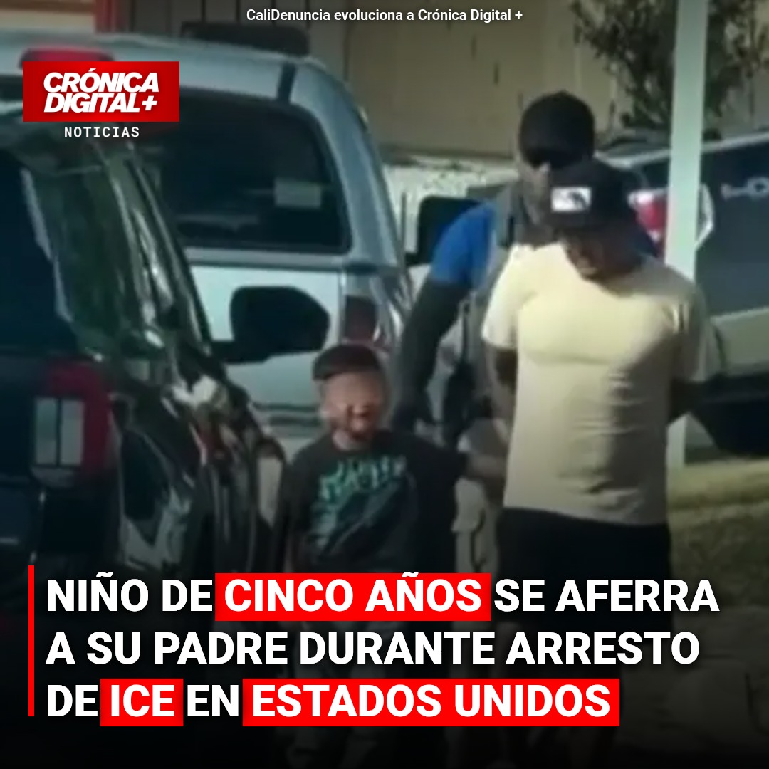 Video revela arresto de ICE: niño de 5 años se aferra a su padre en EE. UU.