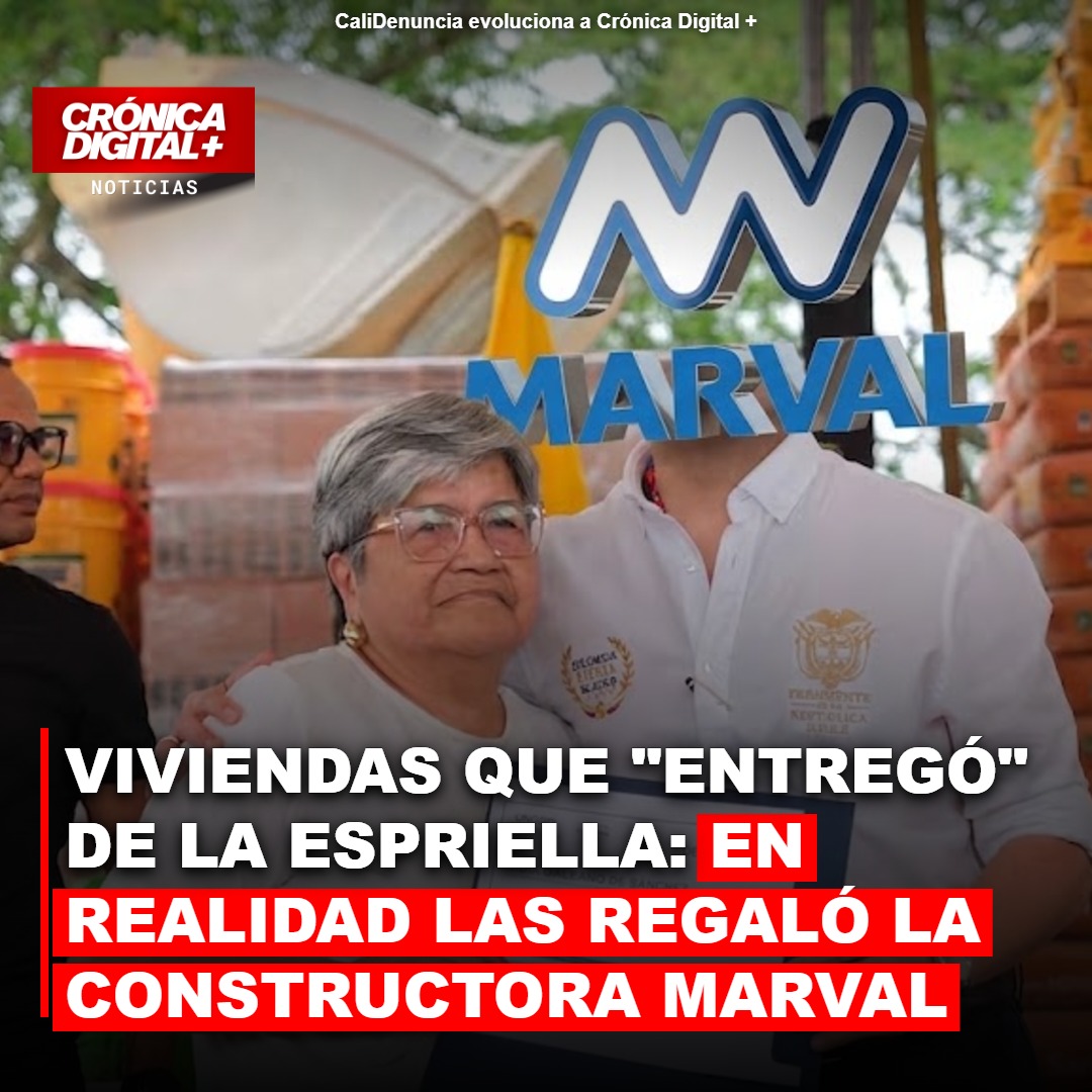 VIVIENDAS QUE «ENTREGÓ» DE LA ESPRIELLA: EN REALIDAD LAS REGALÓ LA CONSTRUCTORA MARVAL