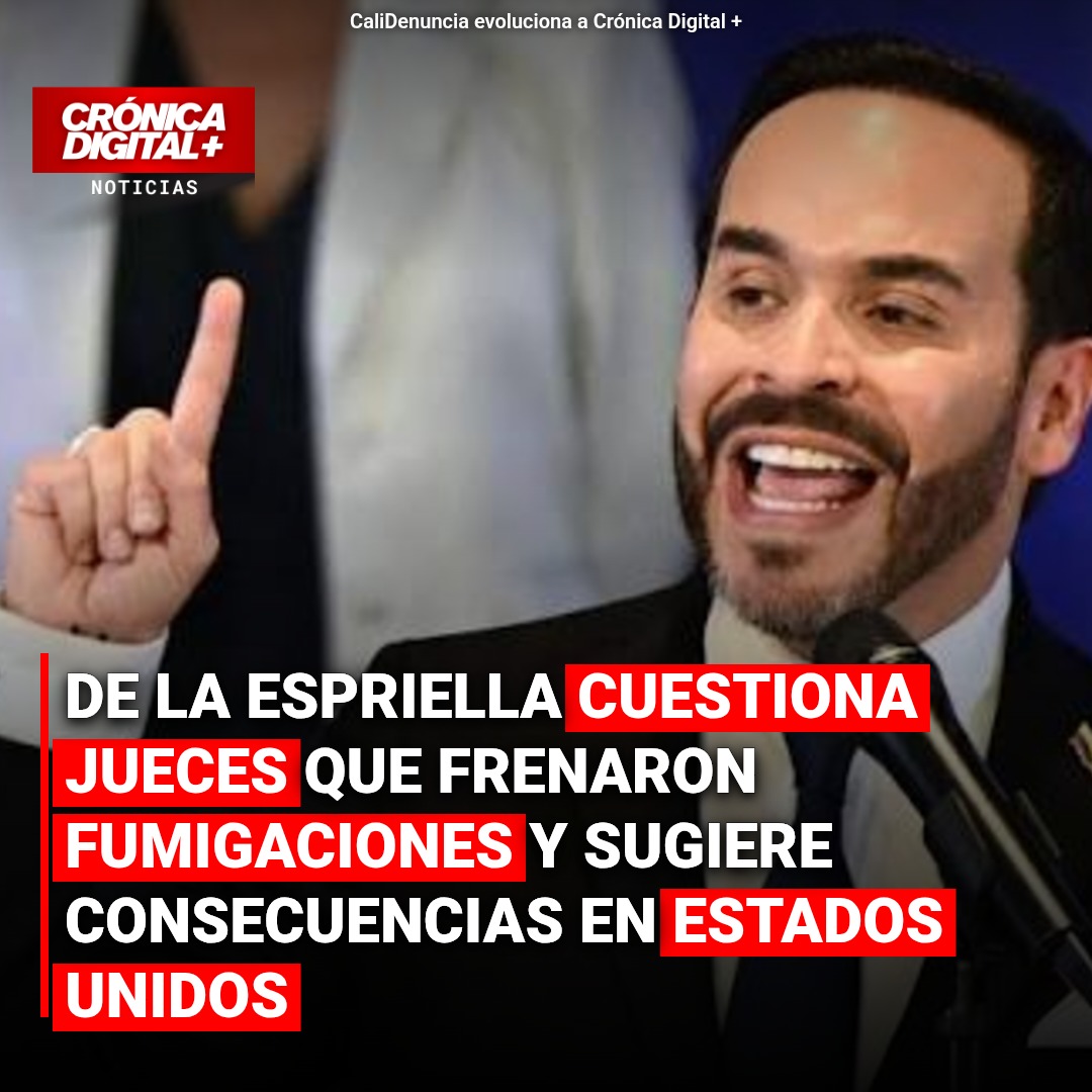 Abelardo de la Espriella cuestiona jueces por fumigaciones y sugiere sanciones de EE. UU.