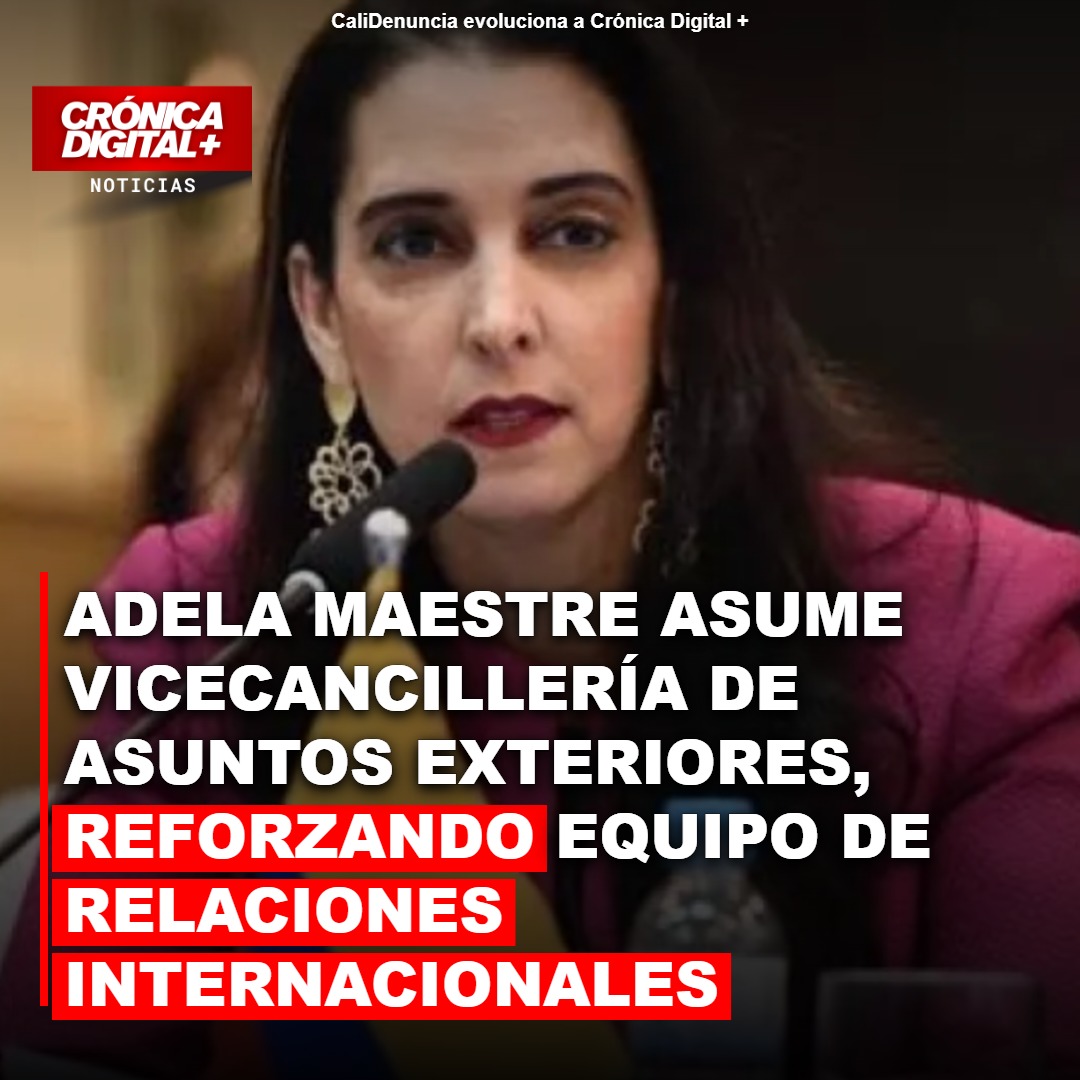 Adela Maestre asume viceministra de Exteriores y refuerza Cancillería