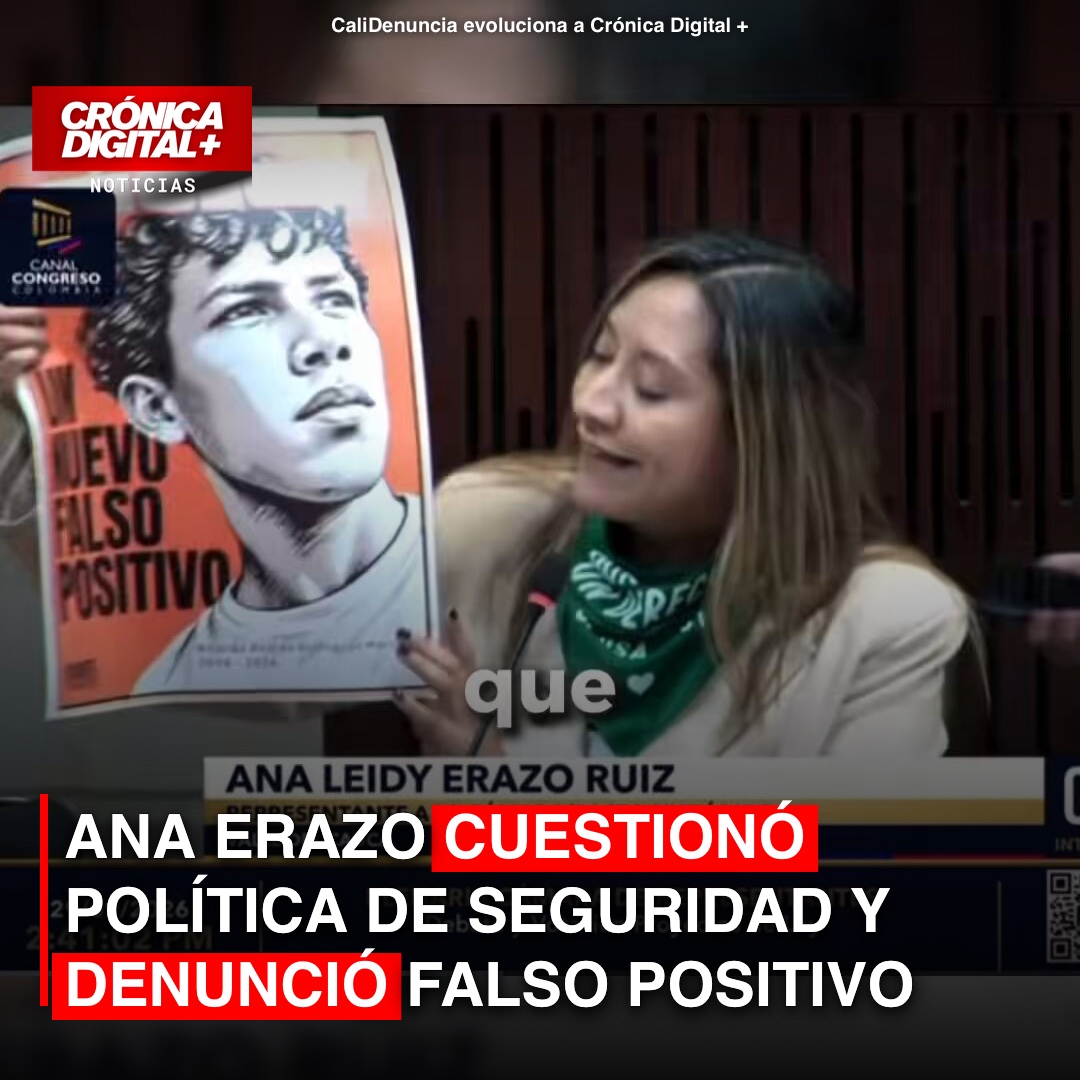 Ana Erazo cuestionó política de seguridad y denunció falso positivo