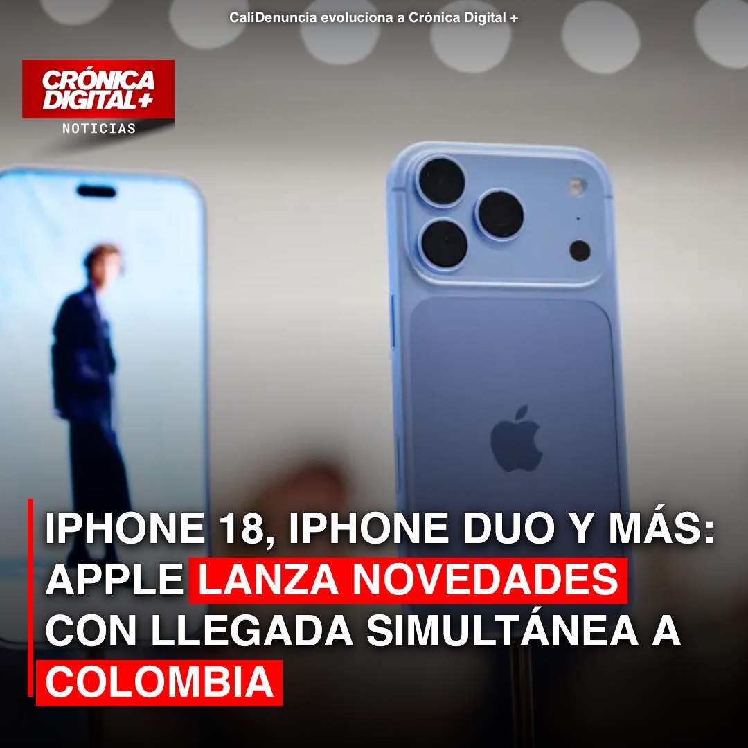 Apple revoluciona la tecnología: iPhone 18 y Duo aterrizan en Colombia