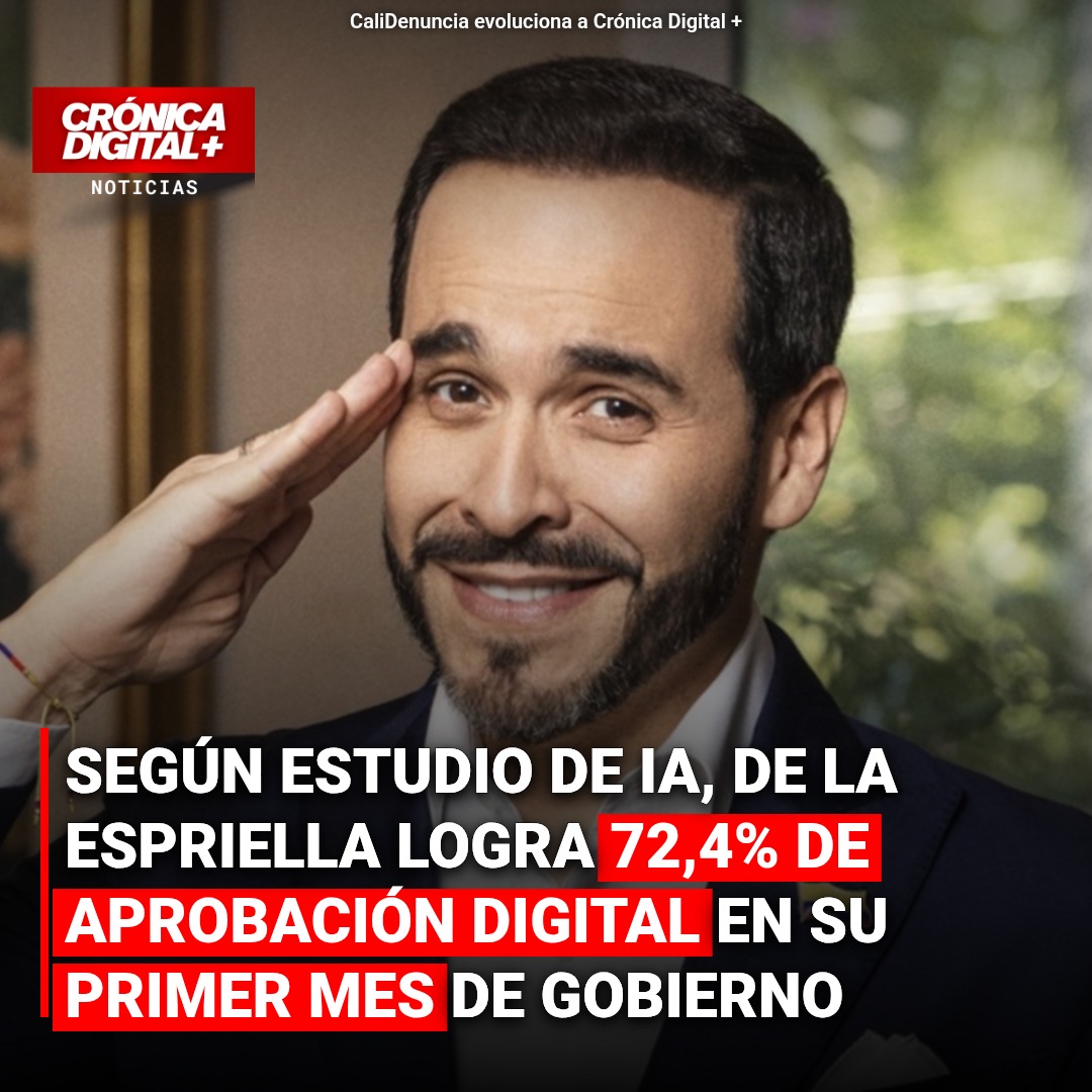 Aprobación digital: De la Espriella logra 72,4% en primer mes de gobierno