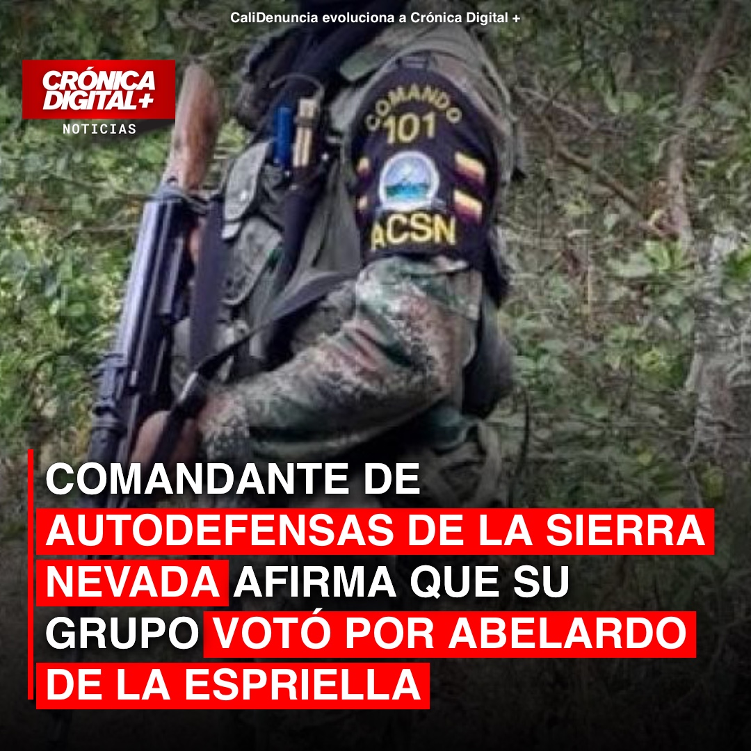 Autodefensas de Sierra Nevada afirman haber votado por De la Espriella