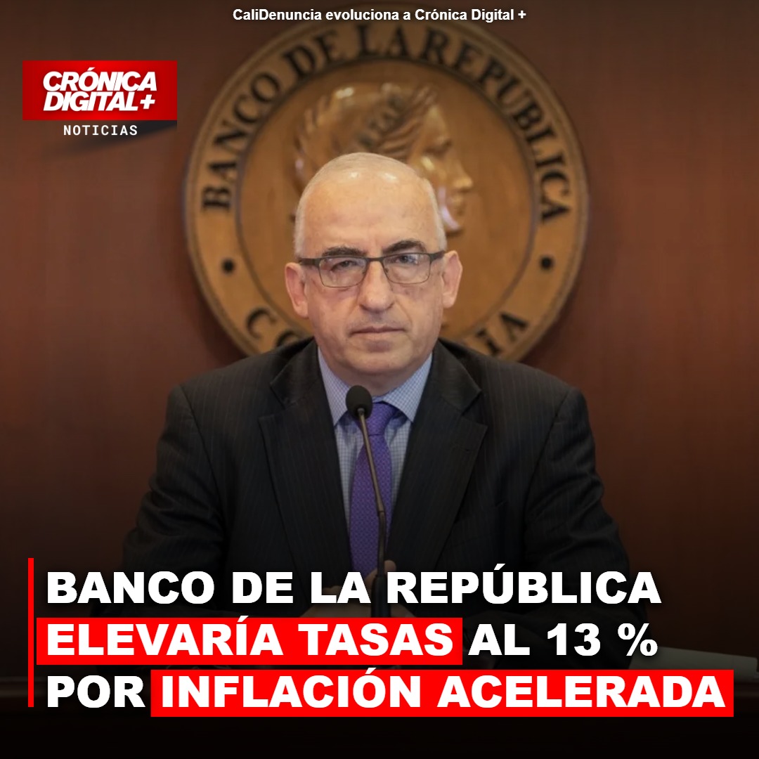 BanRepública: Inflación Dispara Expectativas de Tasas al 13% en Colombia