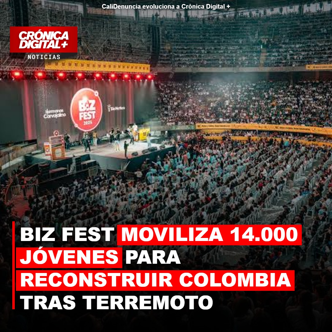 Biz Fest moviliza 14.000 jóvenes para reconstruir Colombia tras terremoto