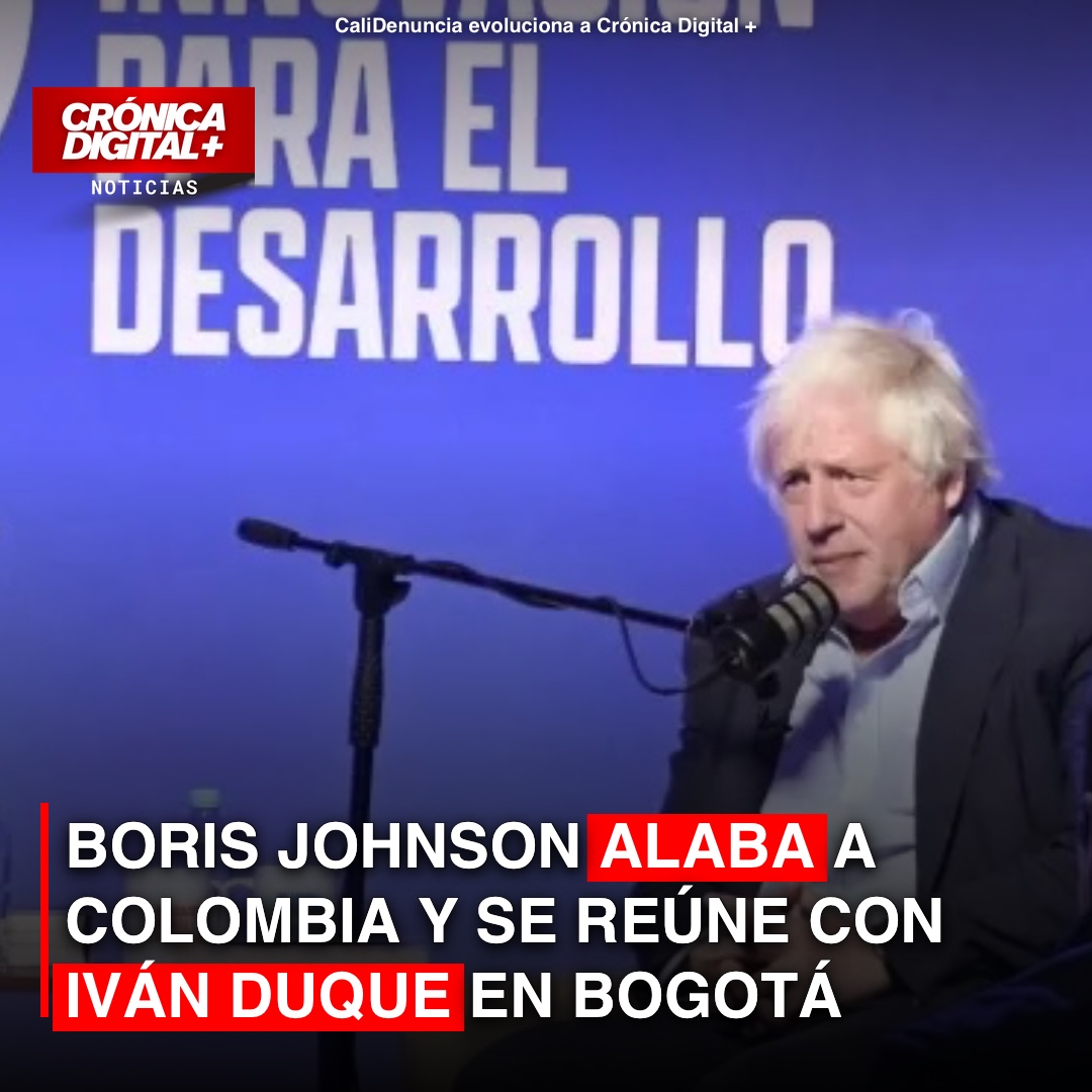 Boris Johnson elogia a Colombia y se reúne con Iván Duque en Bogotá