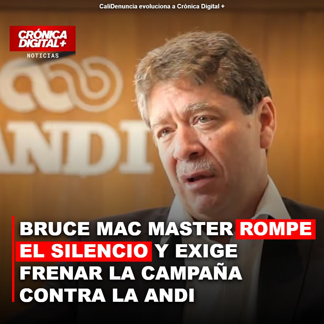 Bruce Mac Master rompe el silencio y exige frenar la campaña contra la ANDI