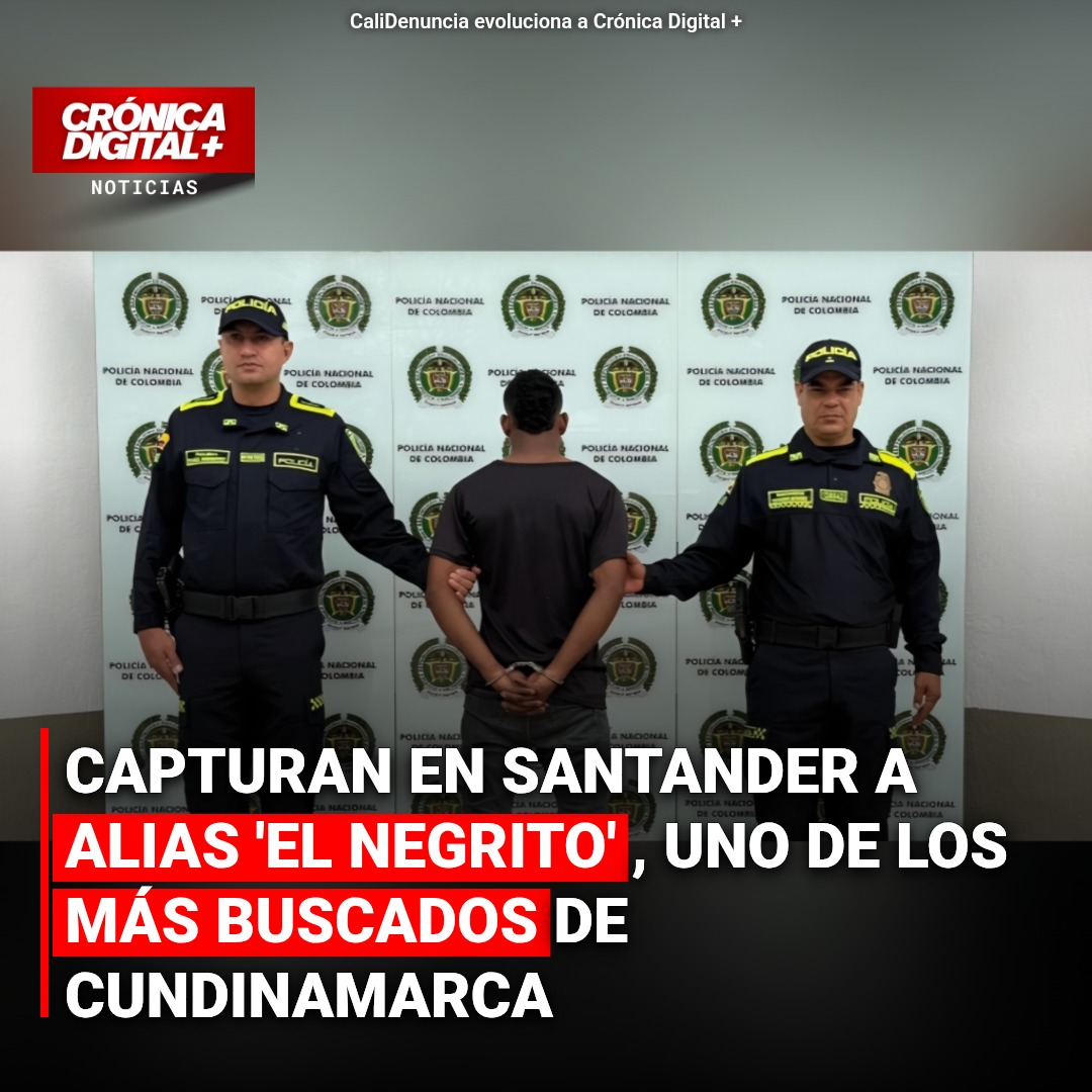 Capturan a ‘El Negrito’, buscado en Cundinamarca, en Barrancabermeja