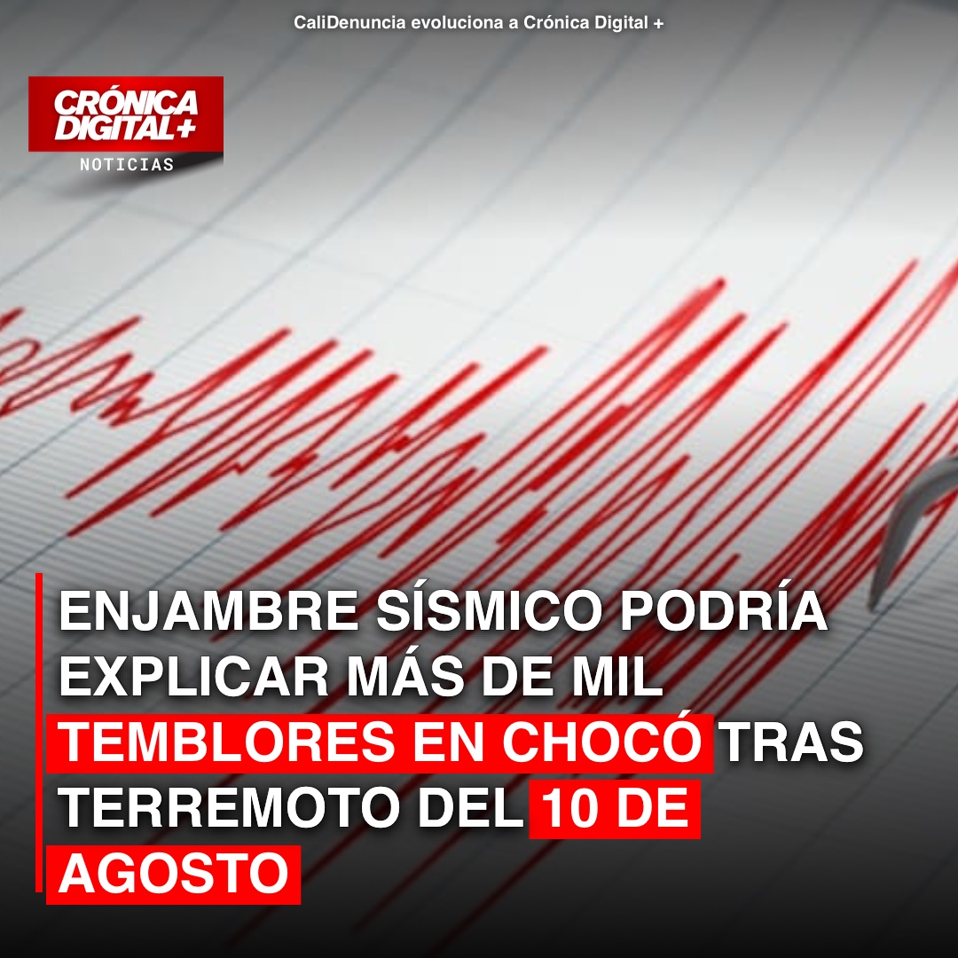Chocó: Más de mil sismos tras terremoto sugieren un enjambre sísmico