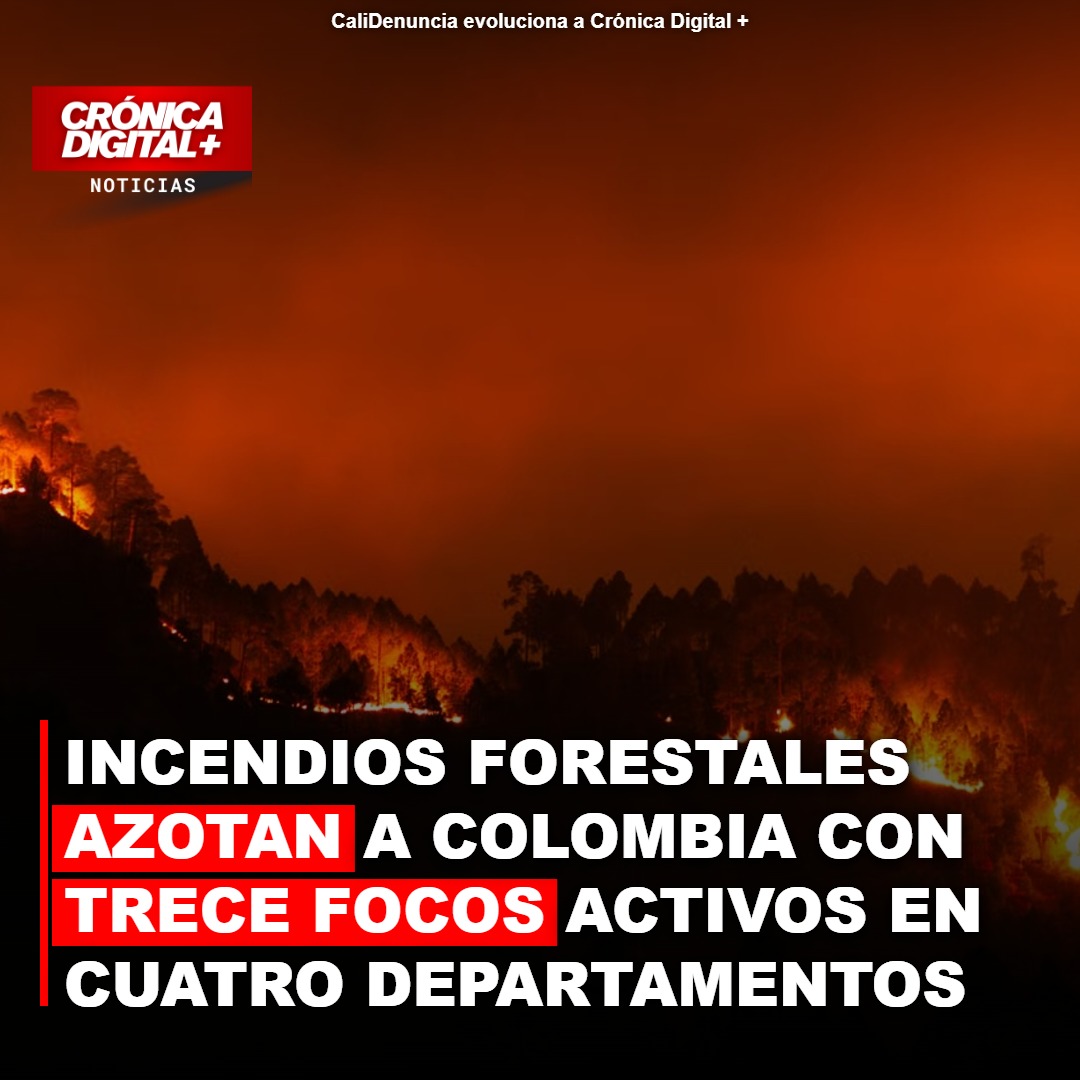 Colombia: Incendios forestales consumen Tolima, Cauca y Vichada