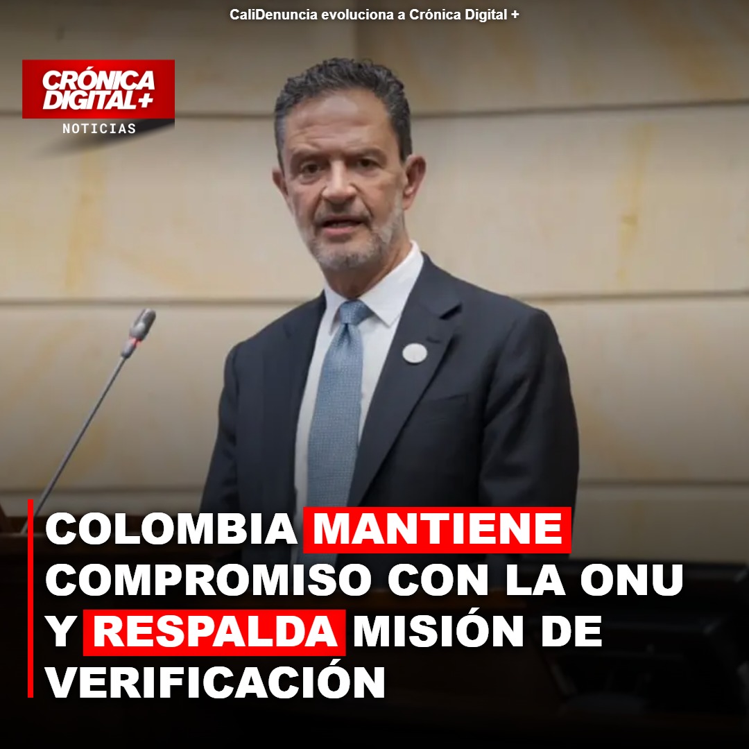 Colombia reafirma apoyo a ONU y Misión de Verificación con el canciller Bula