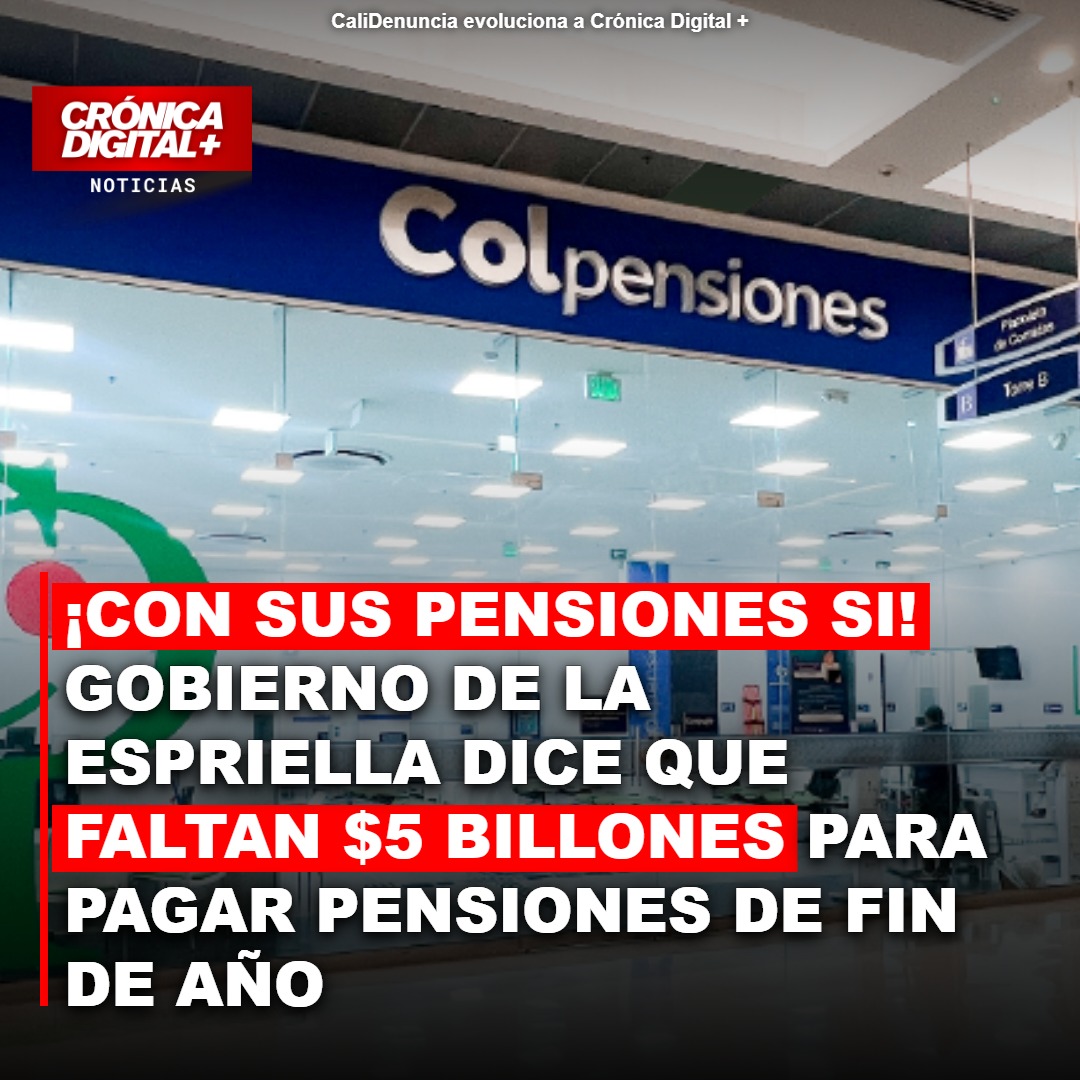 Colpensiones: Riesgo de $5 billones para pagos pensionales fin de año