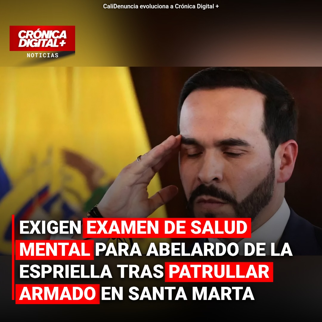 Congresista pide examen mental a Abelardo De La Espriella por patrullaje armado