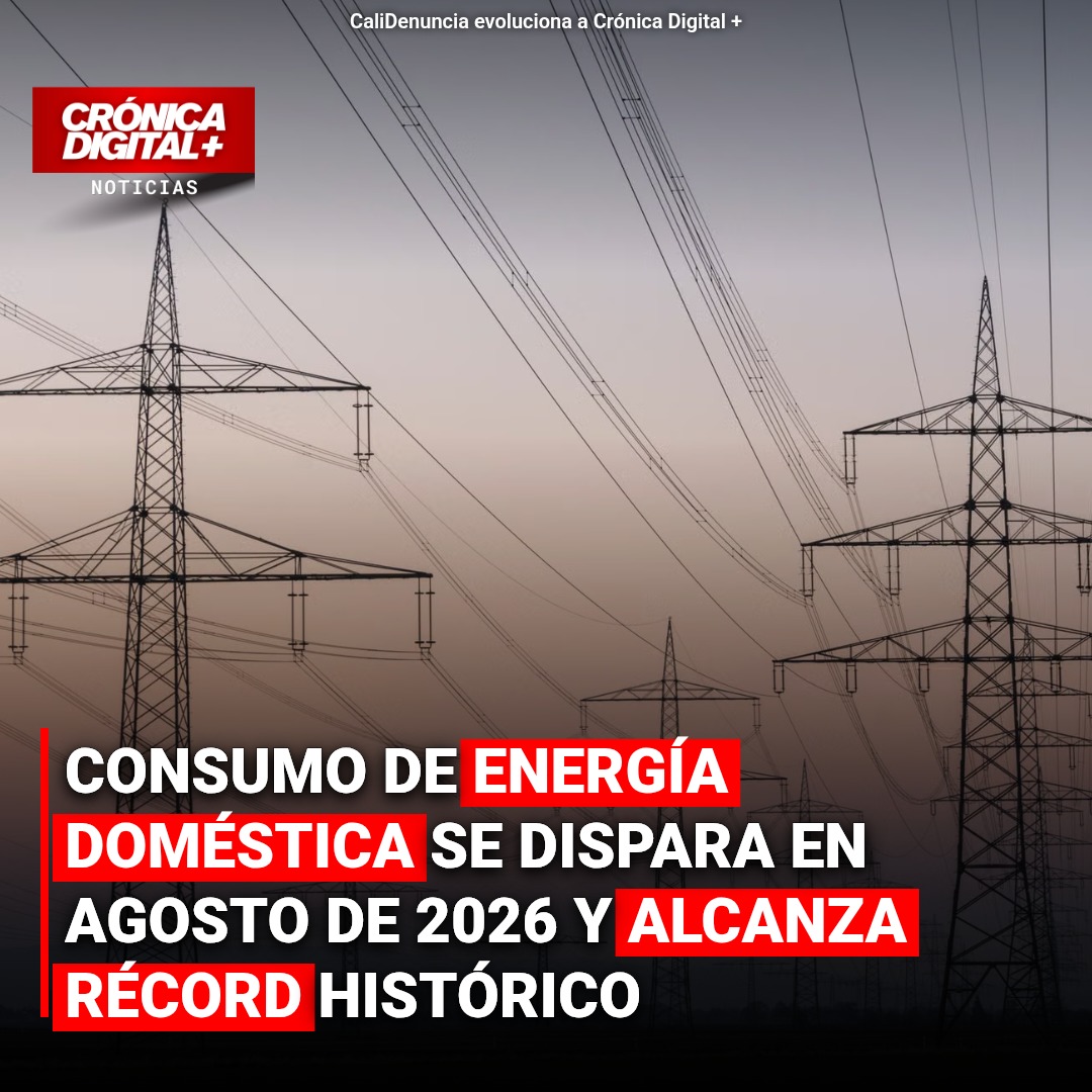 Consumo eléctrico doméstico alcanza récord histórico en Colombia durante agosto