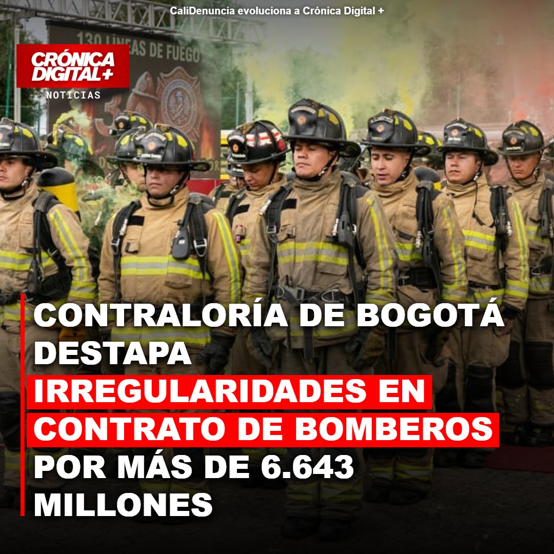 Contraloría destapa millonario detrimento en Bomberos de Bogotá