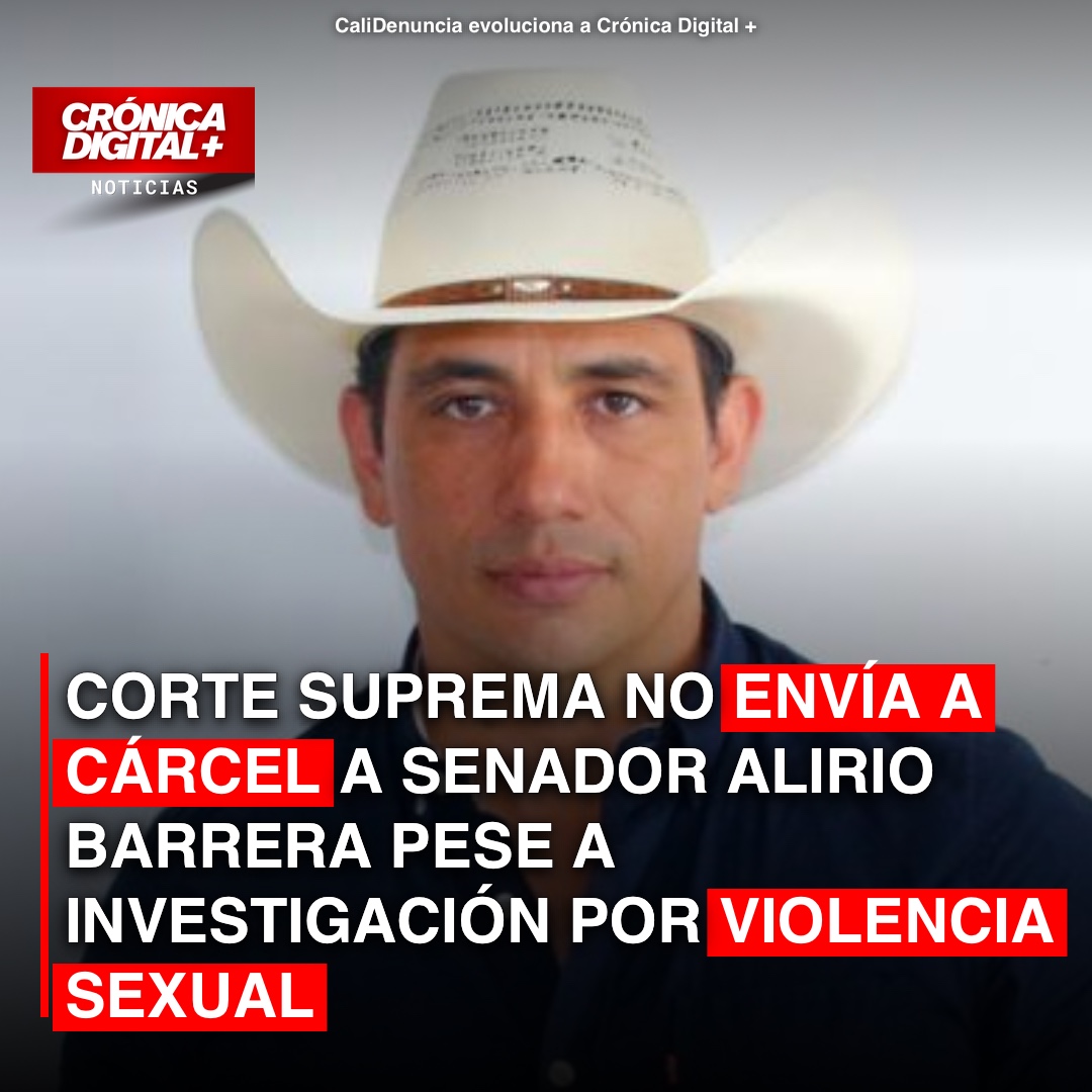 Corte Suprema no dicta prisión a senador Alirio Barrera por violencia sexual