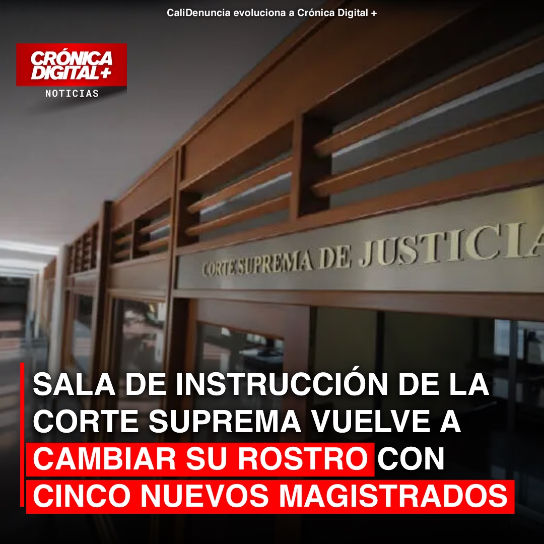 Corte Suprema renueva Sala de Instrucción con cinco nuevos magistrados