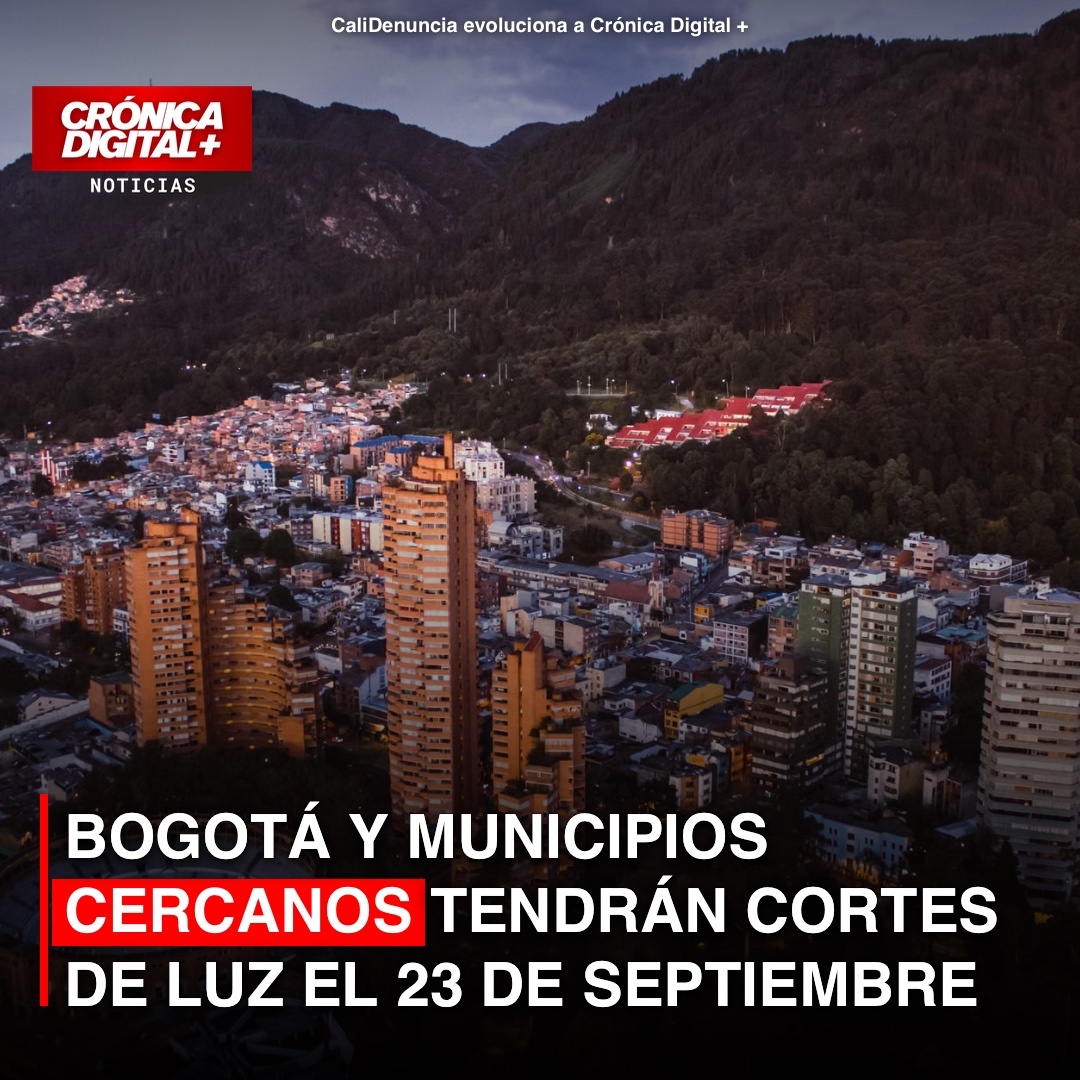 Cortes de energía en Bogotá y municipios por mantenimiento de Enel