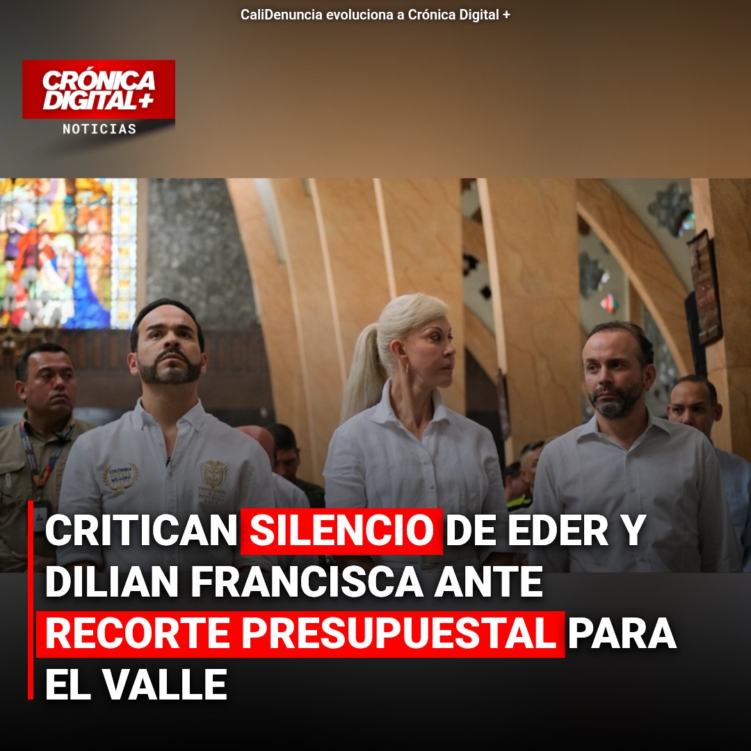 Critican silencio de Eder y Toro por recorte al Valle en presupuesto 2027