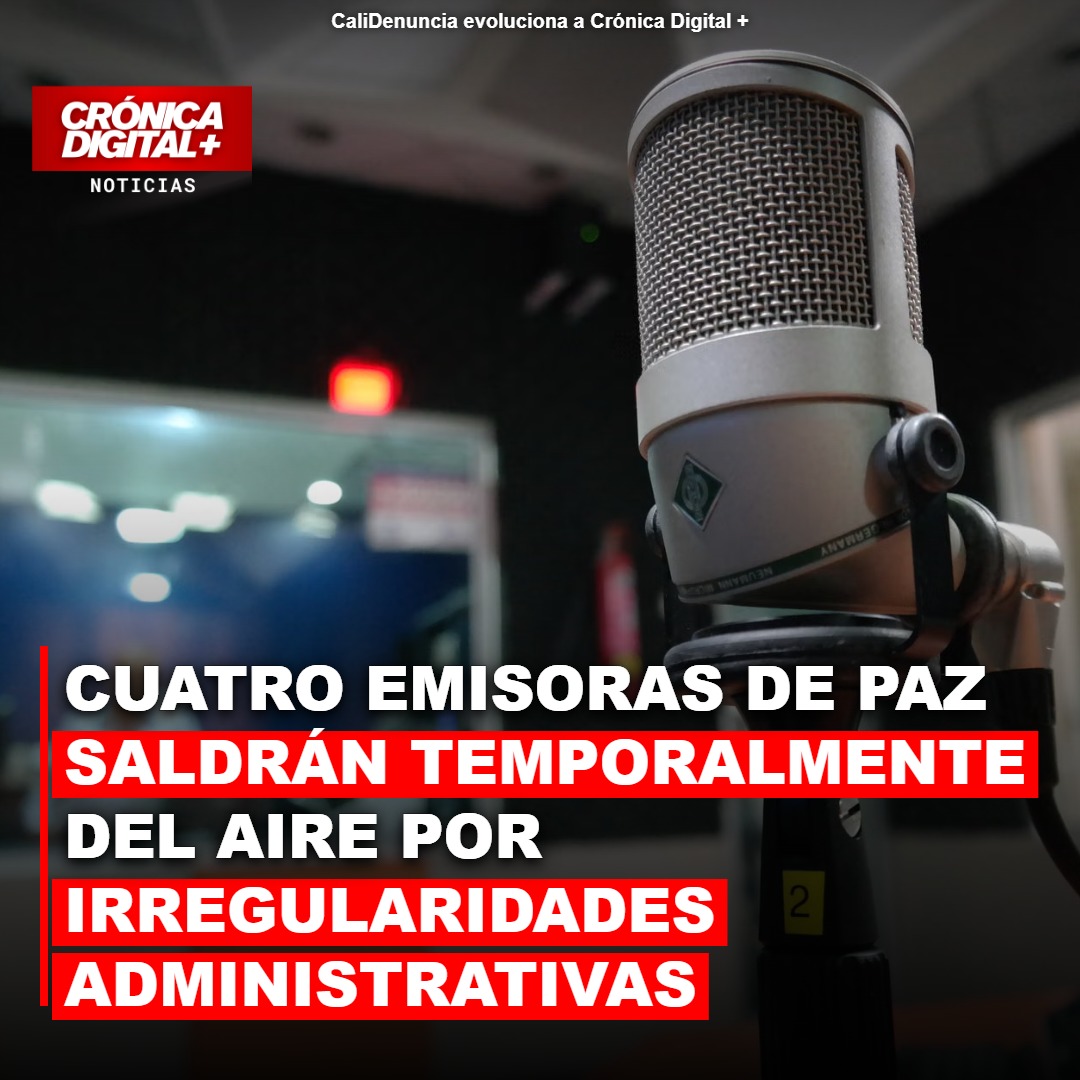 Cuatro Emisoras de Paz suspenden transmisión por fallas administrativas