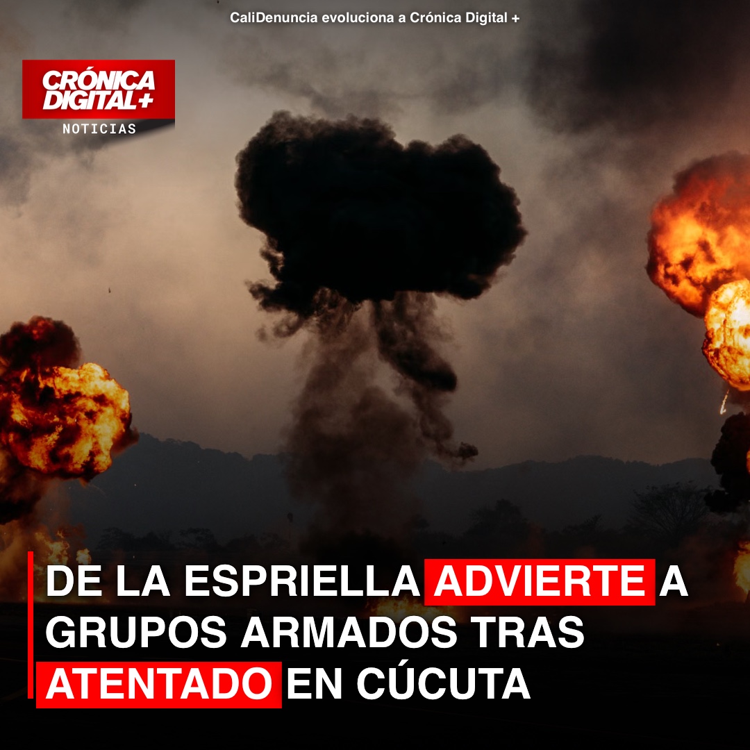 De la Espriella advierte a grupos armados tras ataque en Cúcuta