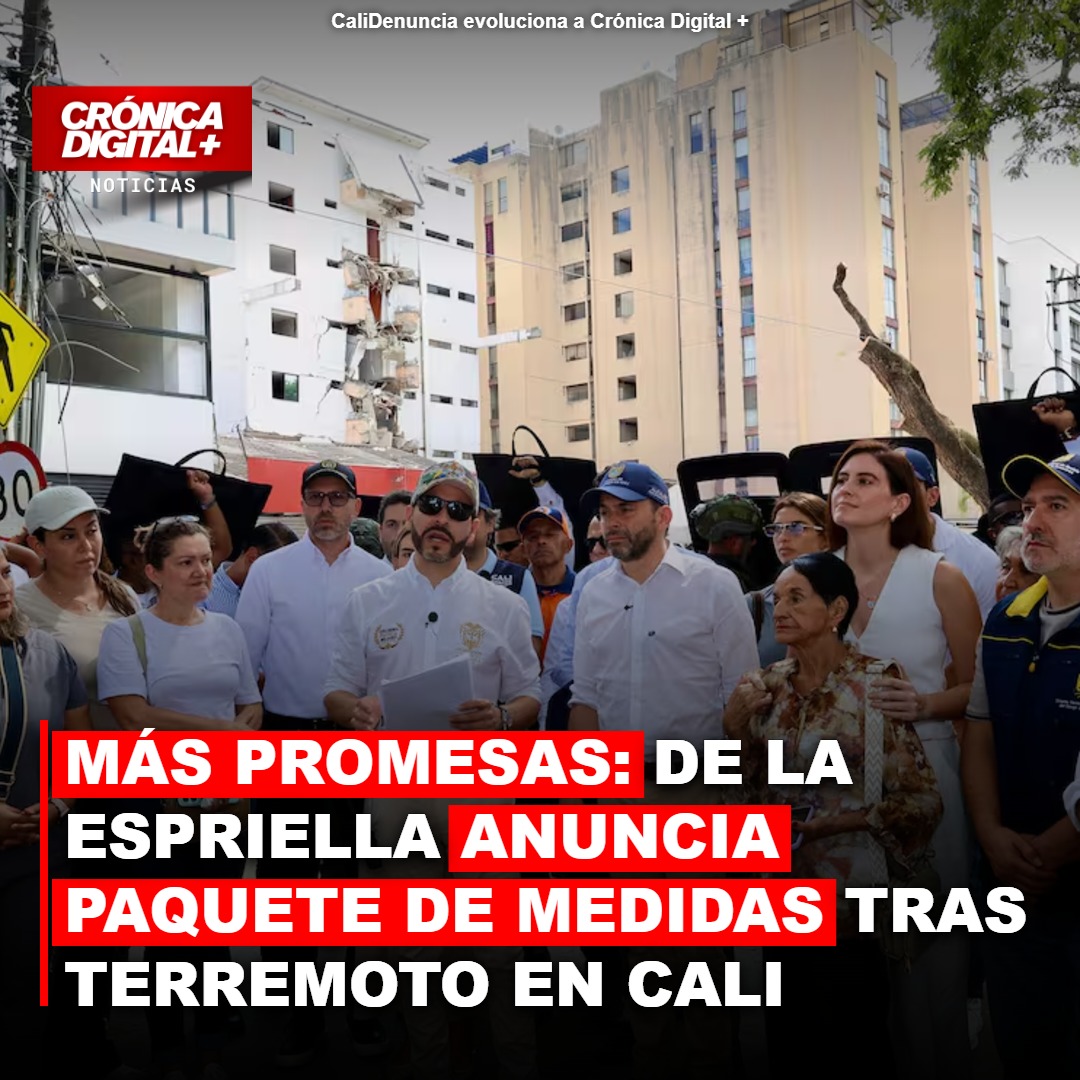 De la Espriella impulsa reconstrucción tras sismo en Cali con plan integral