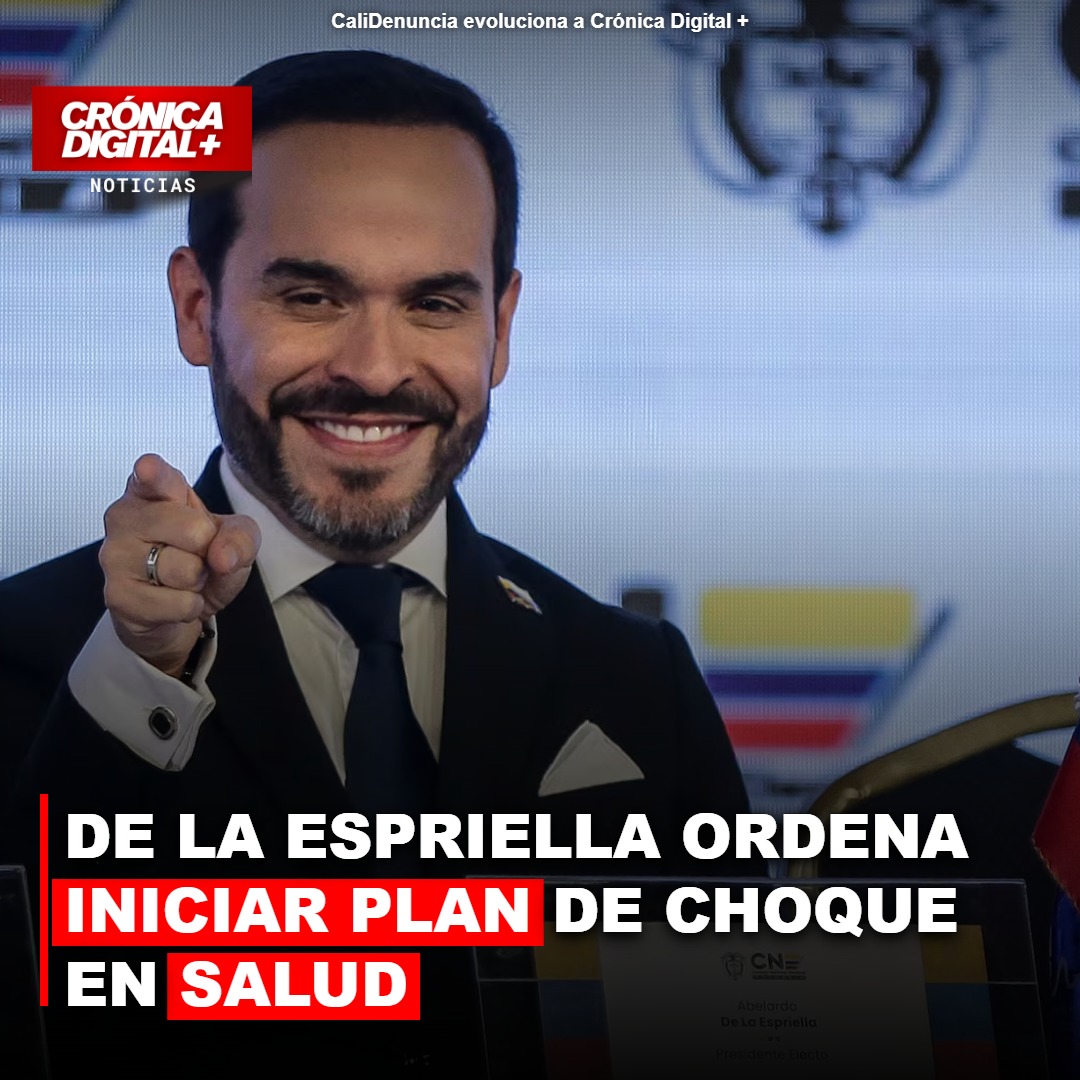 De la Espriella ordena plan de choque urgente en salud