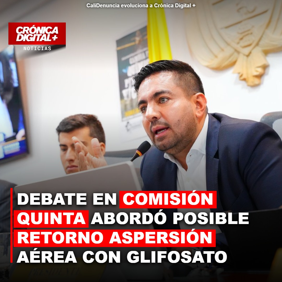Debate en Comisión Quinta abordó posible retorno aspersión aérea con glifosato
