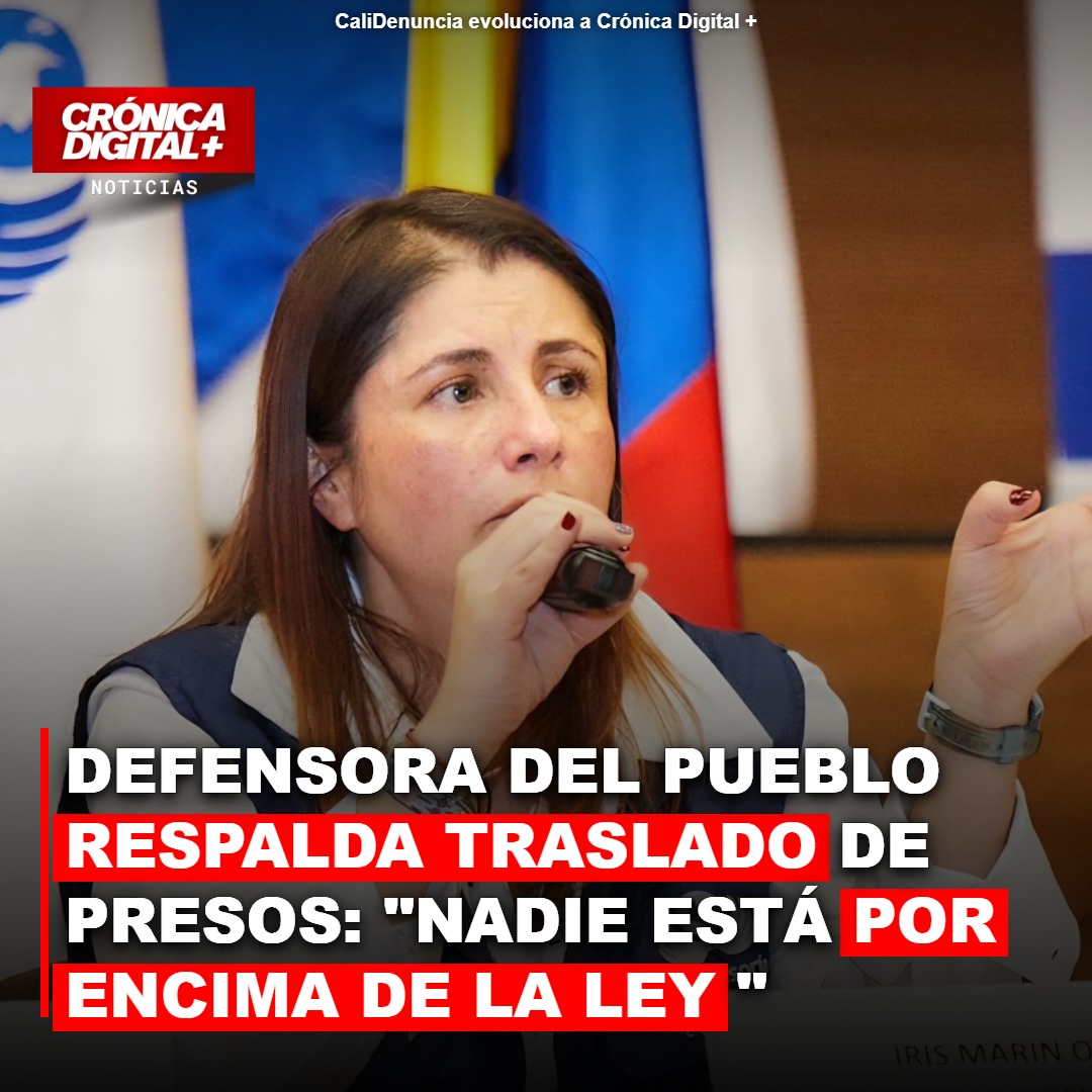 Defensora del Pueblo respalda traslados carcelarios masivos