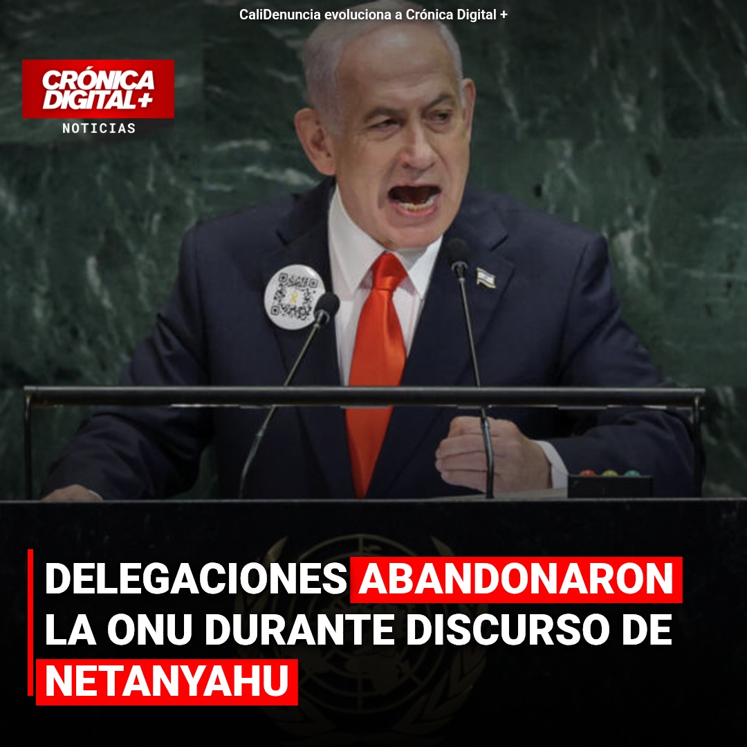Delegaciones abandonan la ONU durante discurso de Netanyahu en protesta