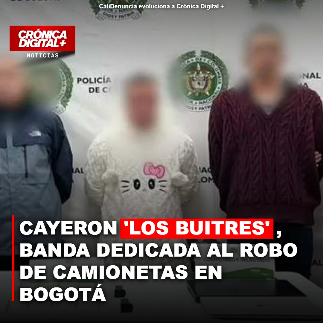 Desarticulan ‘Los Buitres’: caída de banda de robo de camionetas en Bogotá