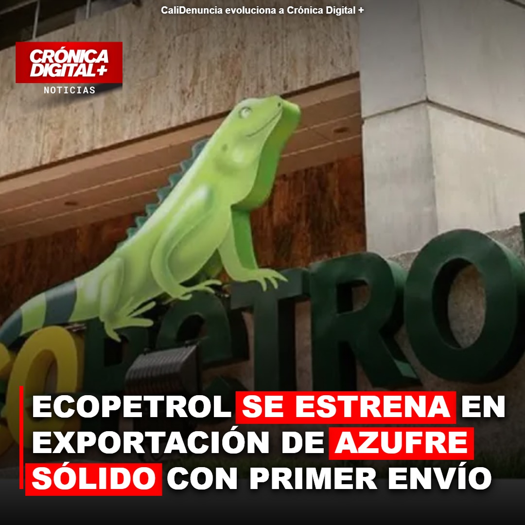 Ecopetrol inicia exportación de azufre sólido, diversificando su portafolio