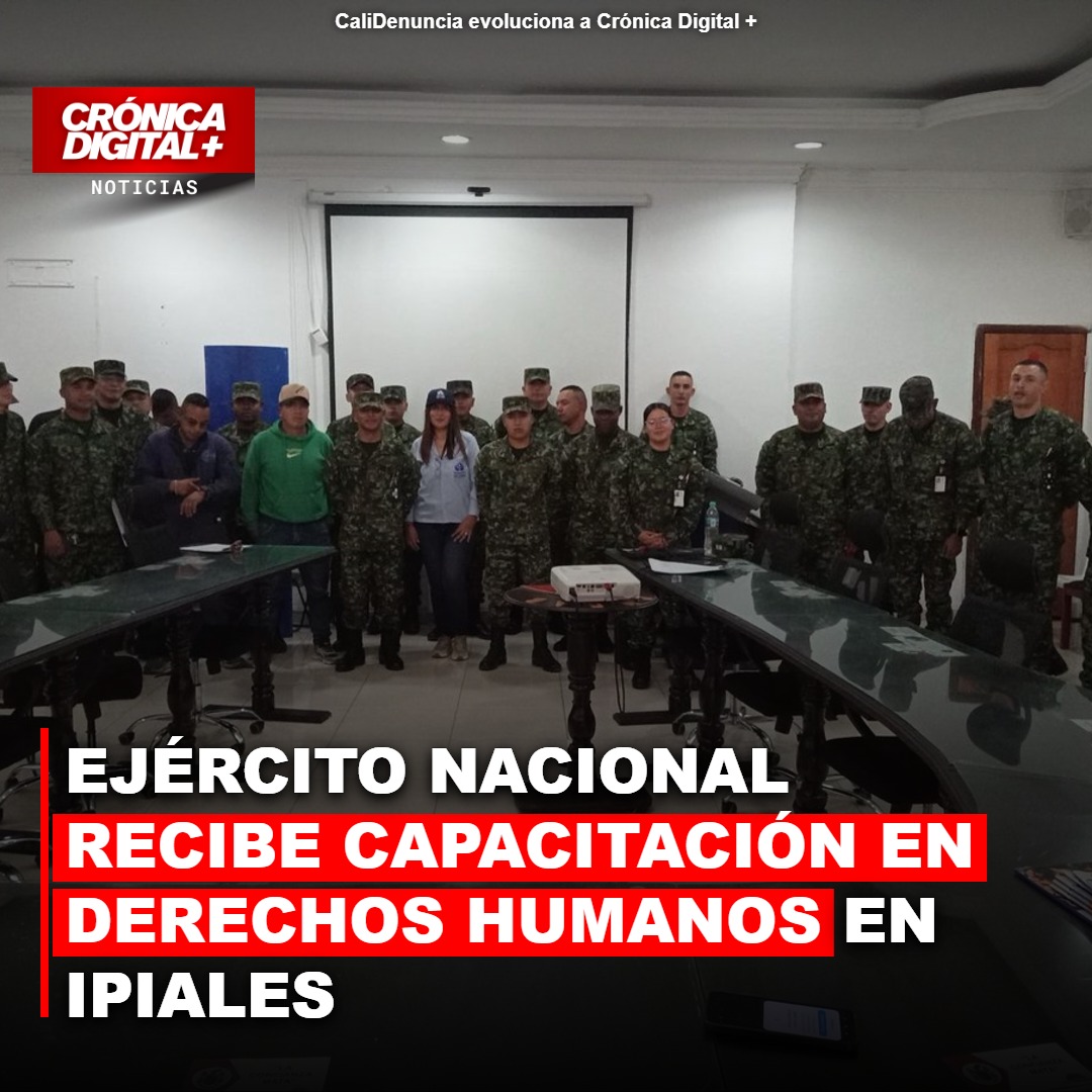 Ejército Nacional recibe capacitación en derechos humanos en Ipiales