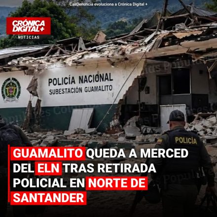 ELN destruye subestación policial en Guamalito tras retiro de la fuerza pública