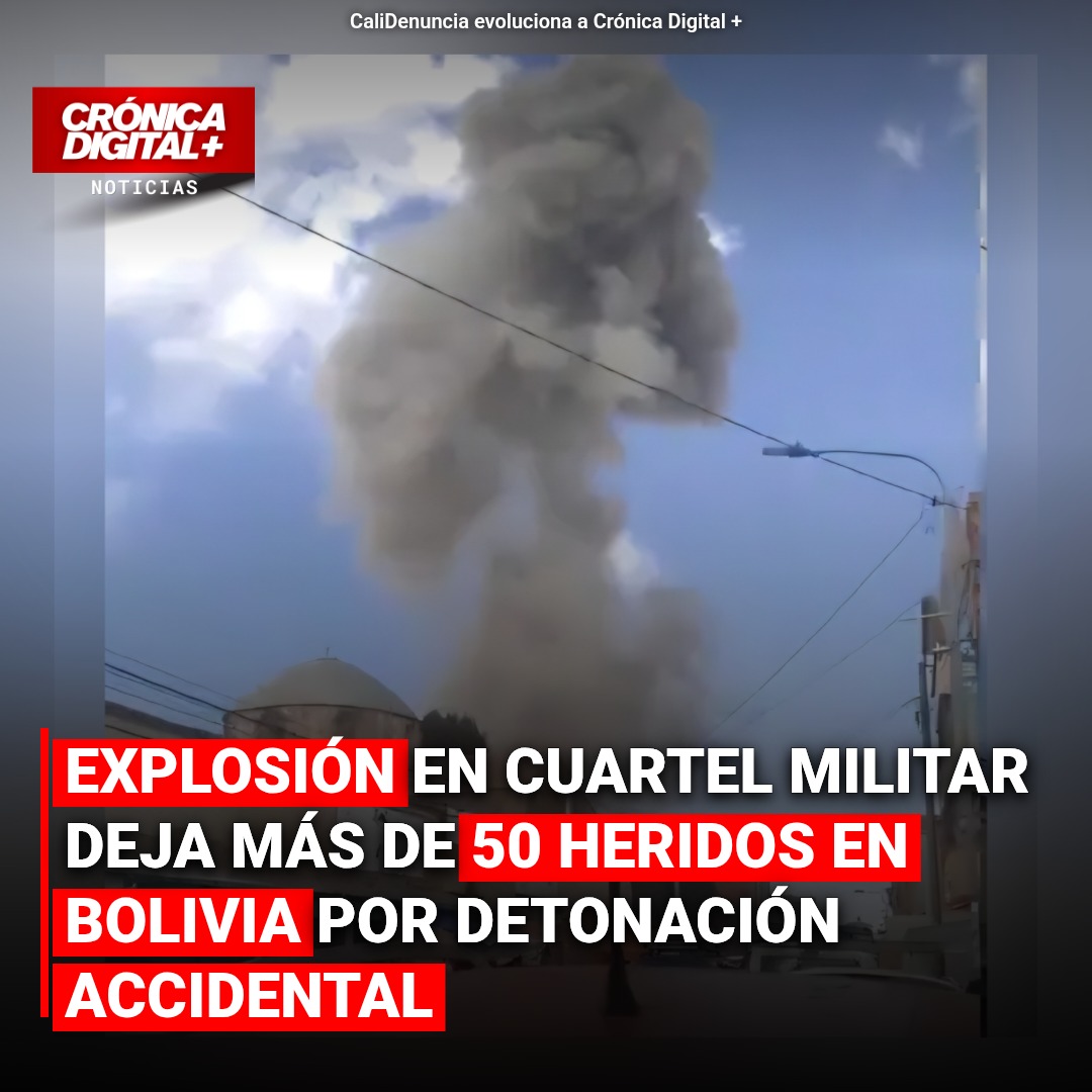 Explosión accidental en cuartel boliviano hiere a más de 50 personas