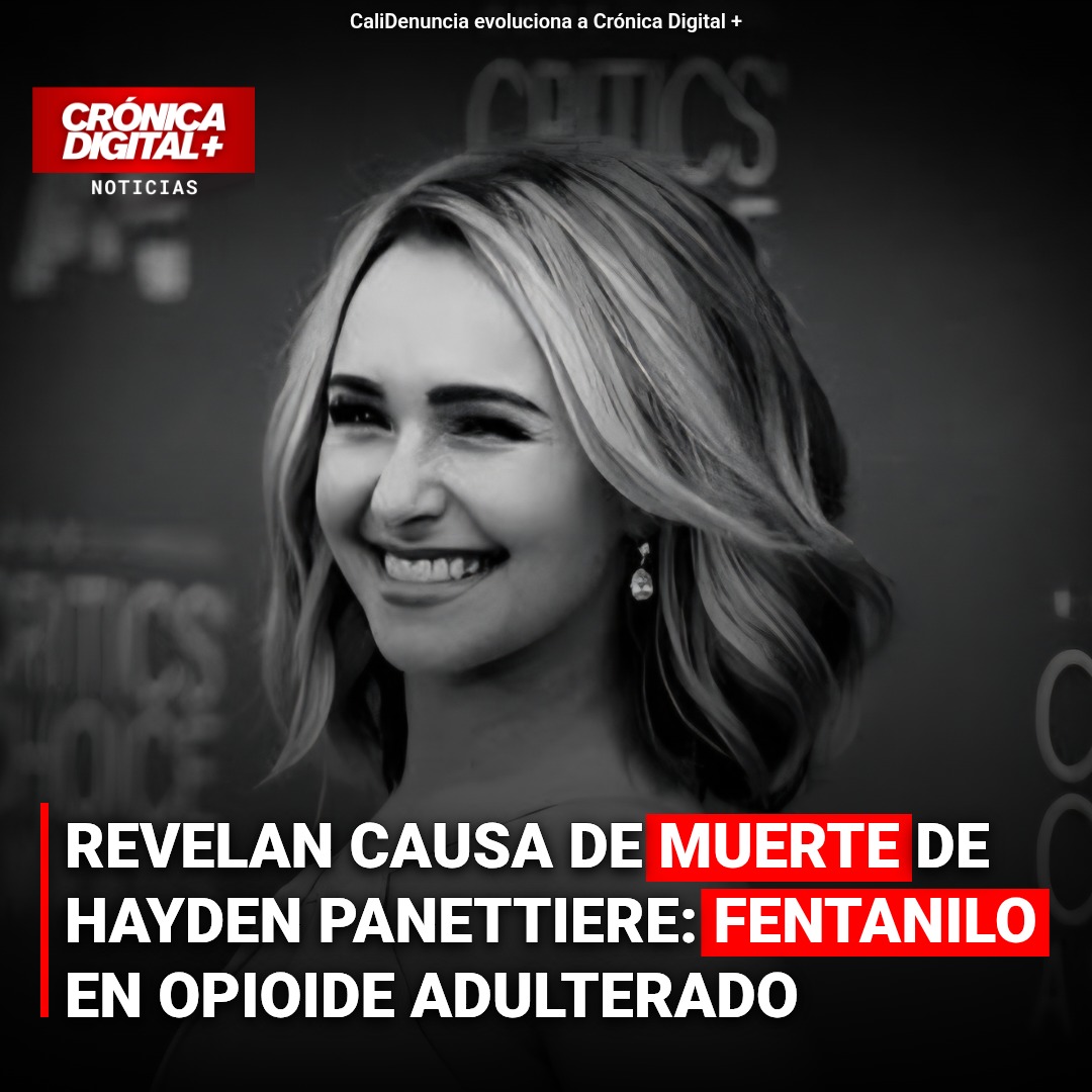 Fentanilo adulterado causó la muerte de Hayden Panettiere a los 36 años