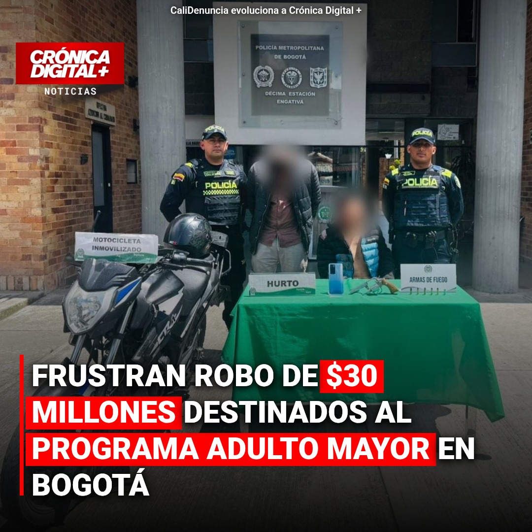 Frustran robo de $30 millones del programa Adulto Mayor en Bogotá