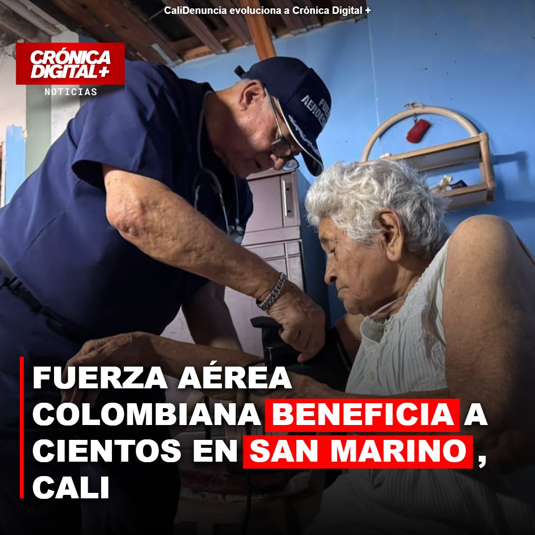Fuerza Aérea Colombiana beneficia a cientos en San Marino, Cali