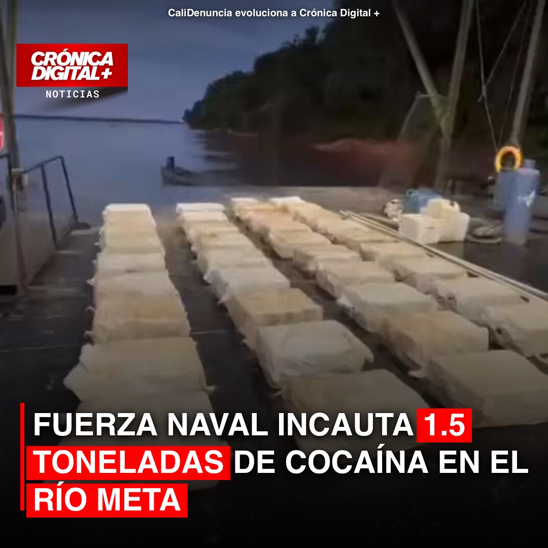Fuerza Naval incauta 1.5 TONELADAS de COCAÍNA en el RÍO Meta